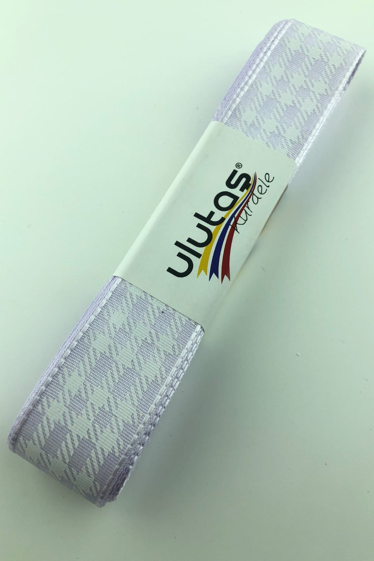 Açık Lila Varak Baskılı Tafta Kurdele 2.5 Cm