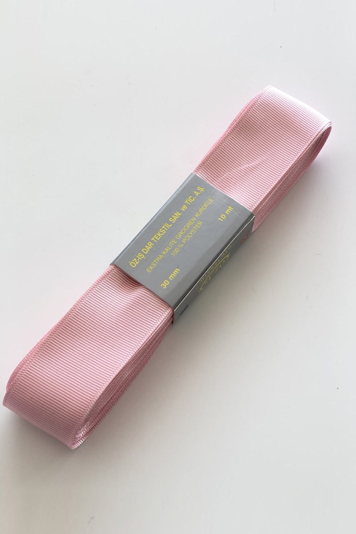 Bebe Pembe Grogren Kurdele 3 cm 10 mt