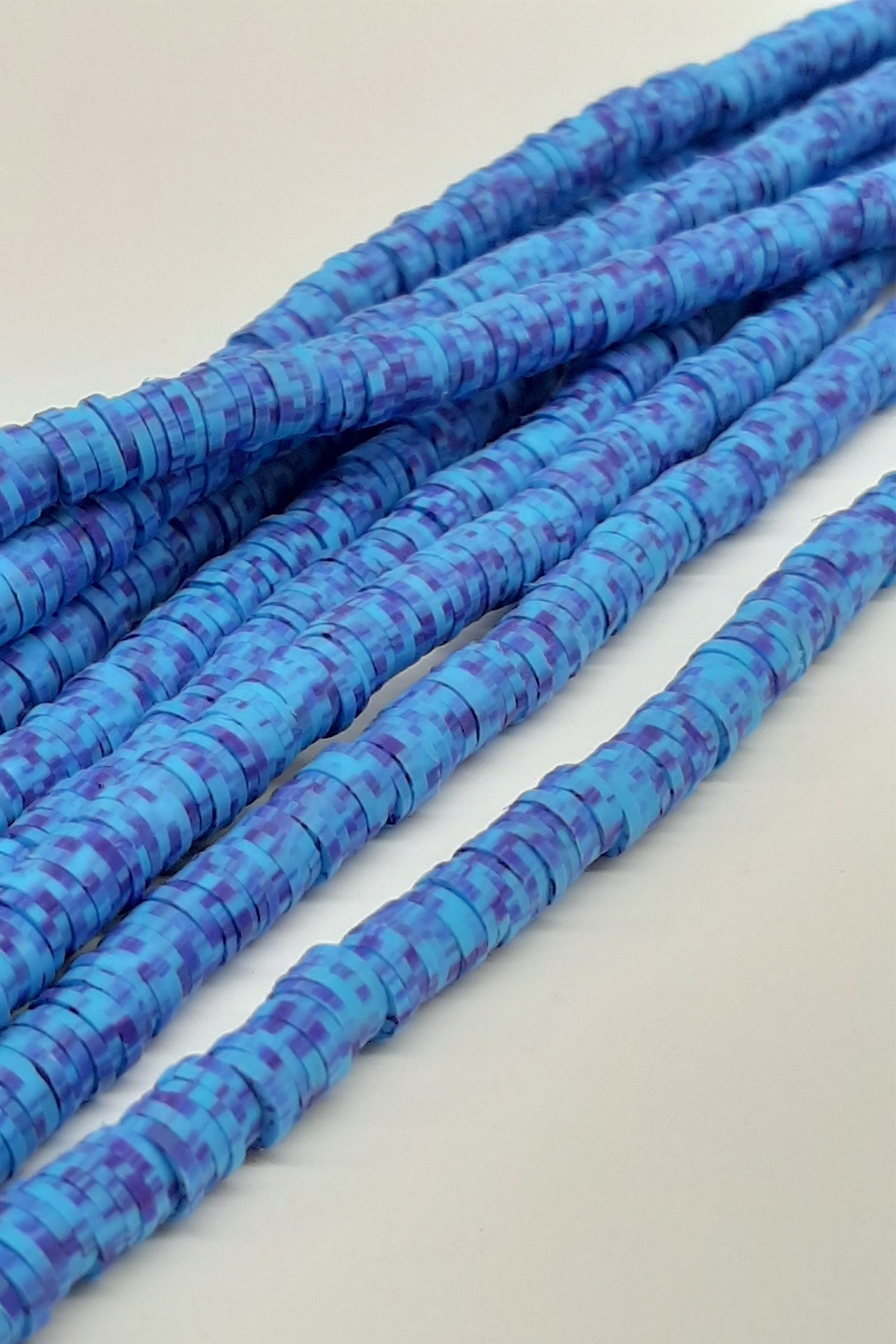 Canlı Koyu Mavi Fimo Hamur Boncuk 6Mm