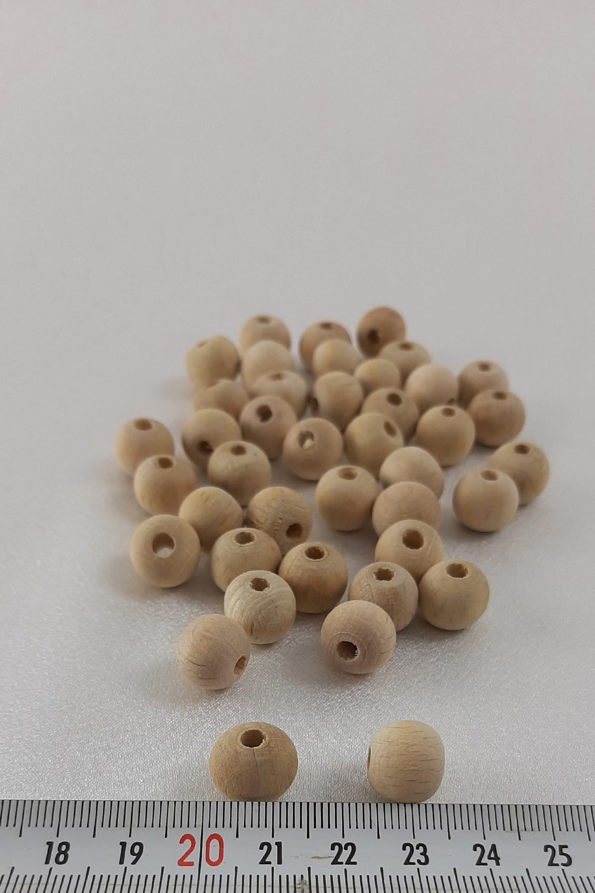 Doğal Renk Ahşap Boncuk 10 mm