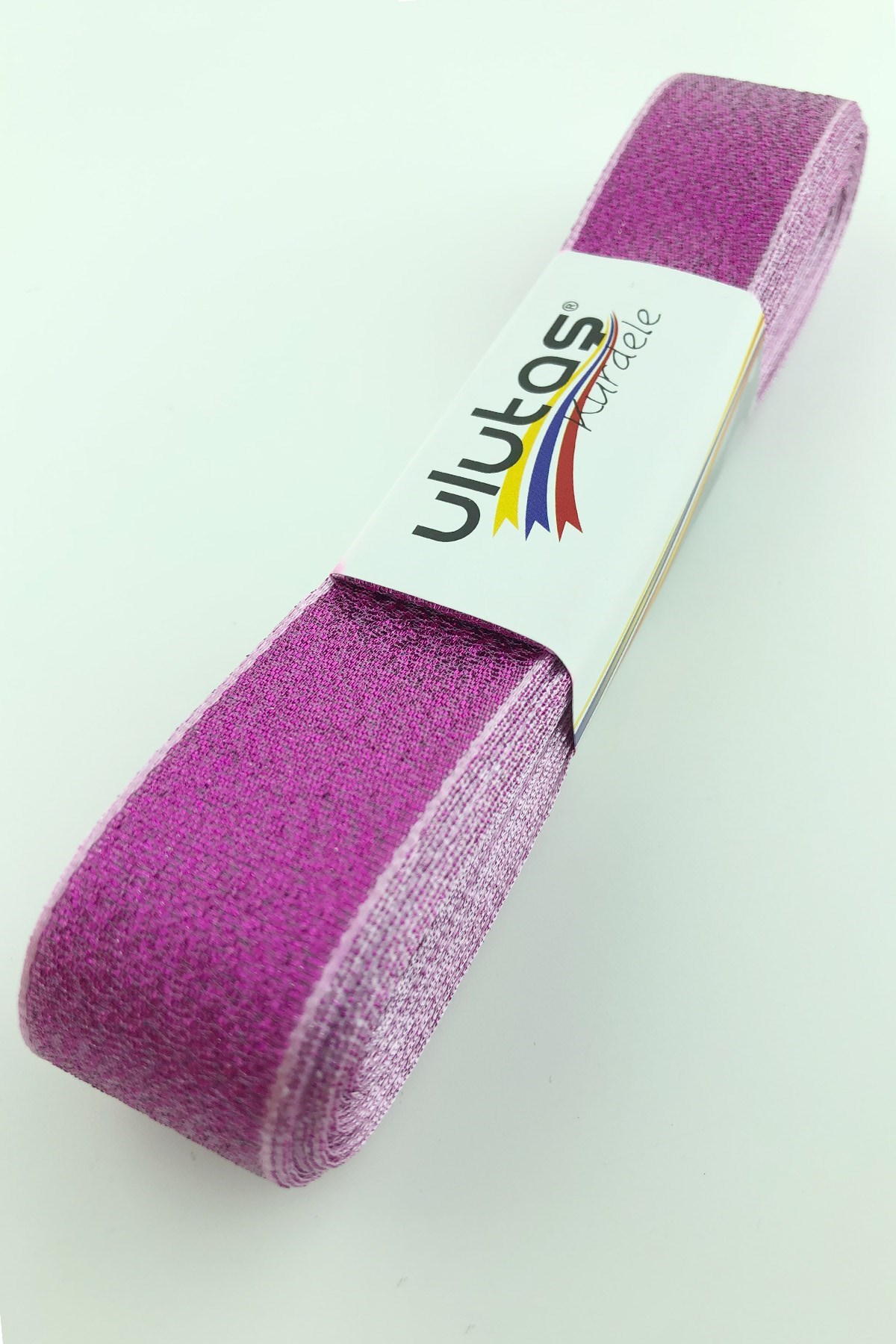Fuşya Simli Kurdele 2,5 Cm