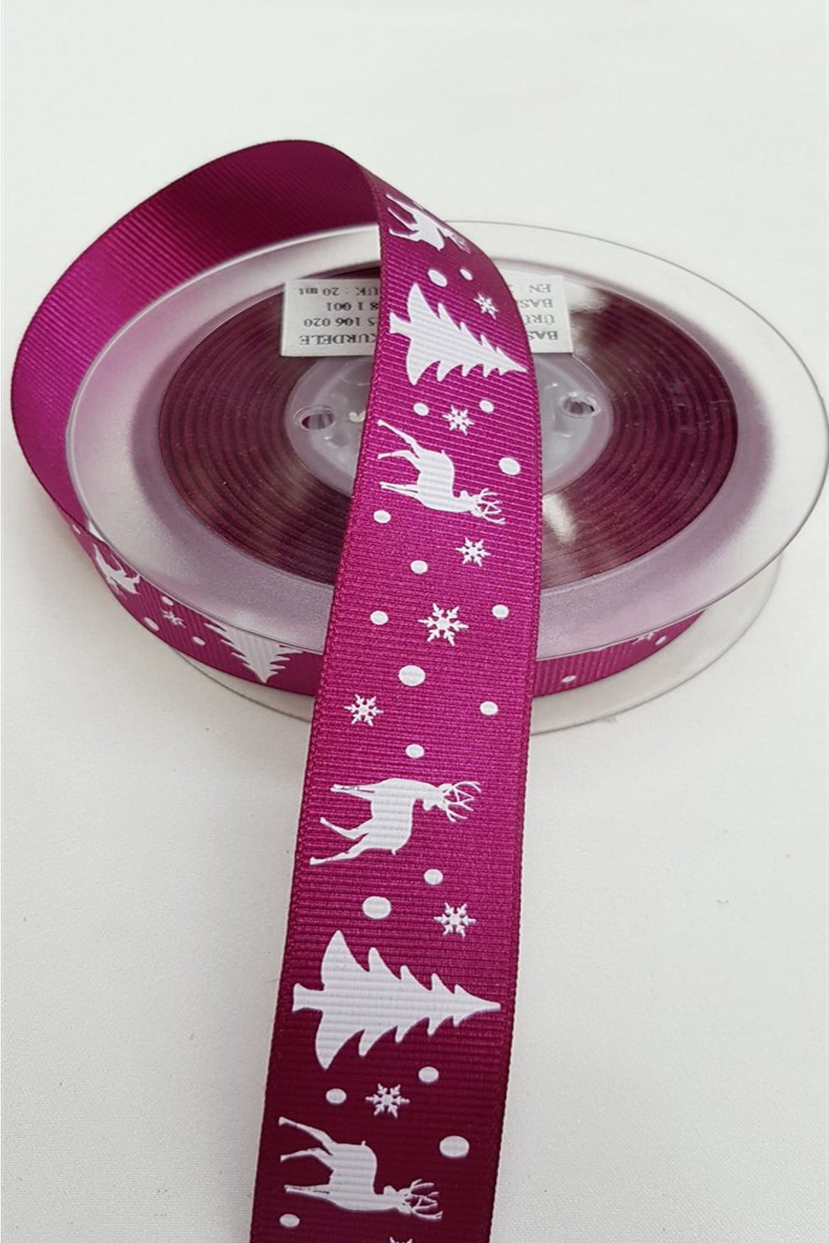 İran Pembesi Yılbaşı Grogren Kurdele 2,5 cm