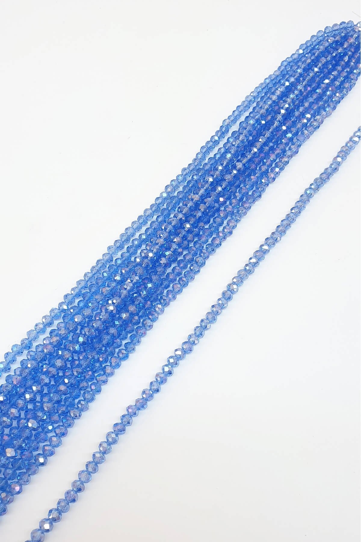 Janjanlı Mavi Kristal Boncuk 6 Mm