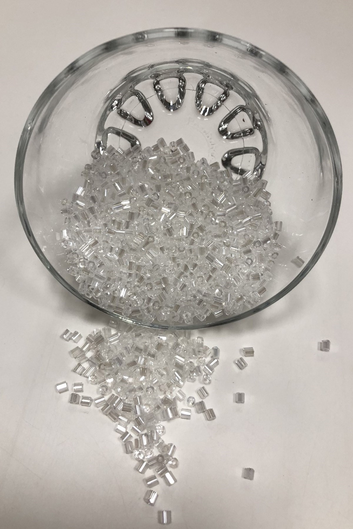 Kesme Boncuk Beyaz Rengi 50 gr