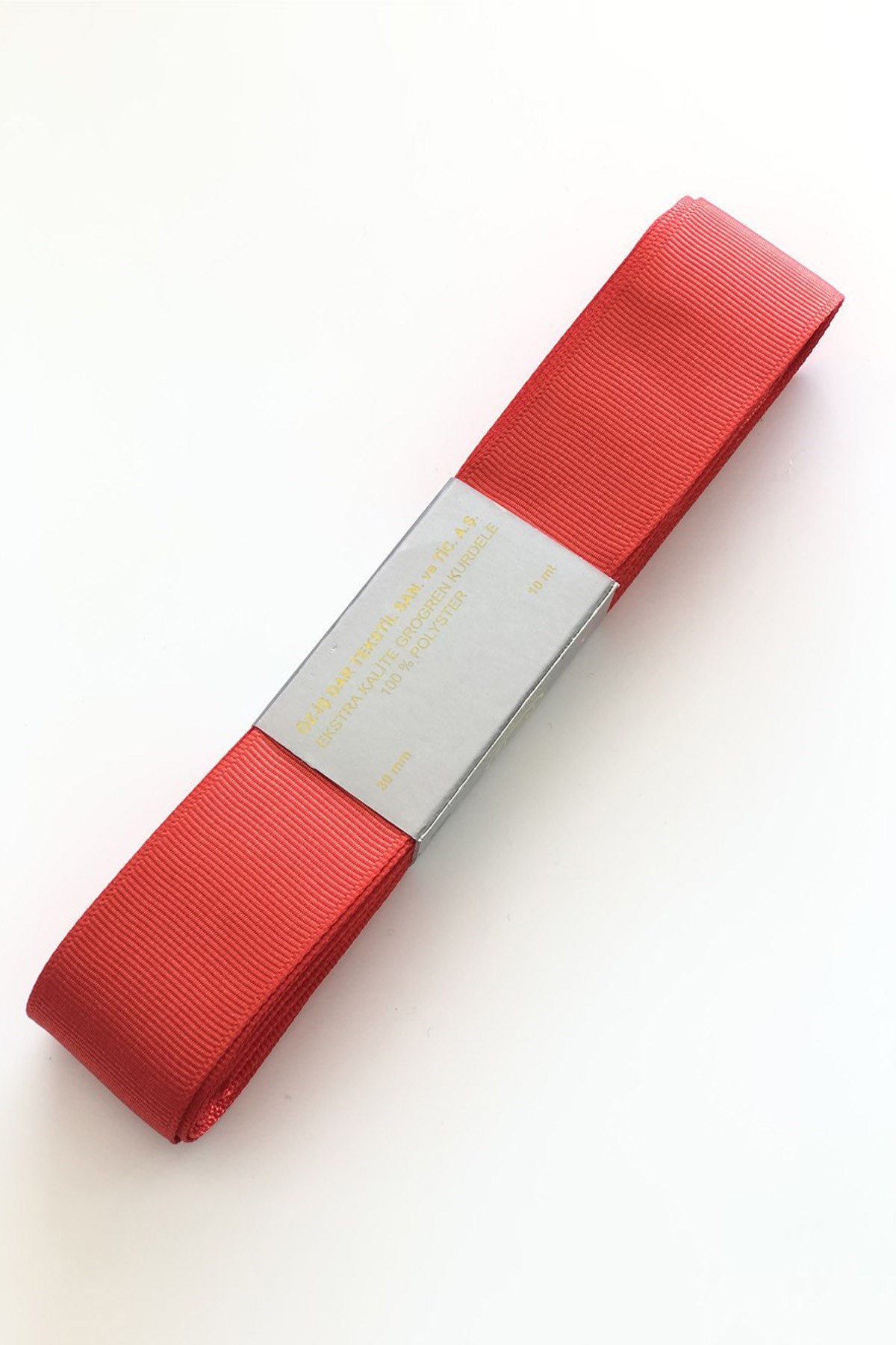 Kırmızı Grogren Kurdele 3 cm 10 mt