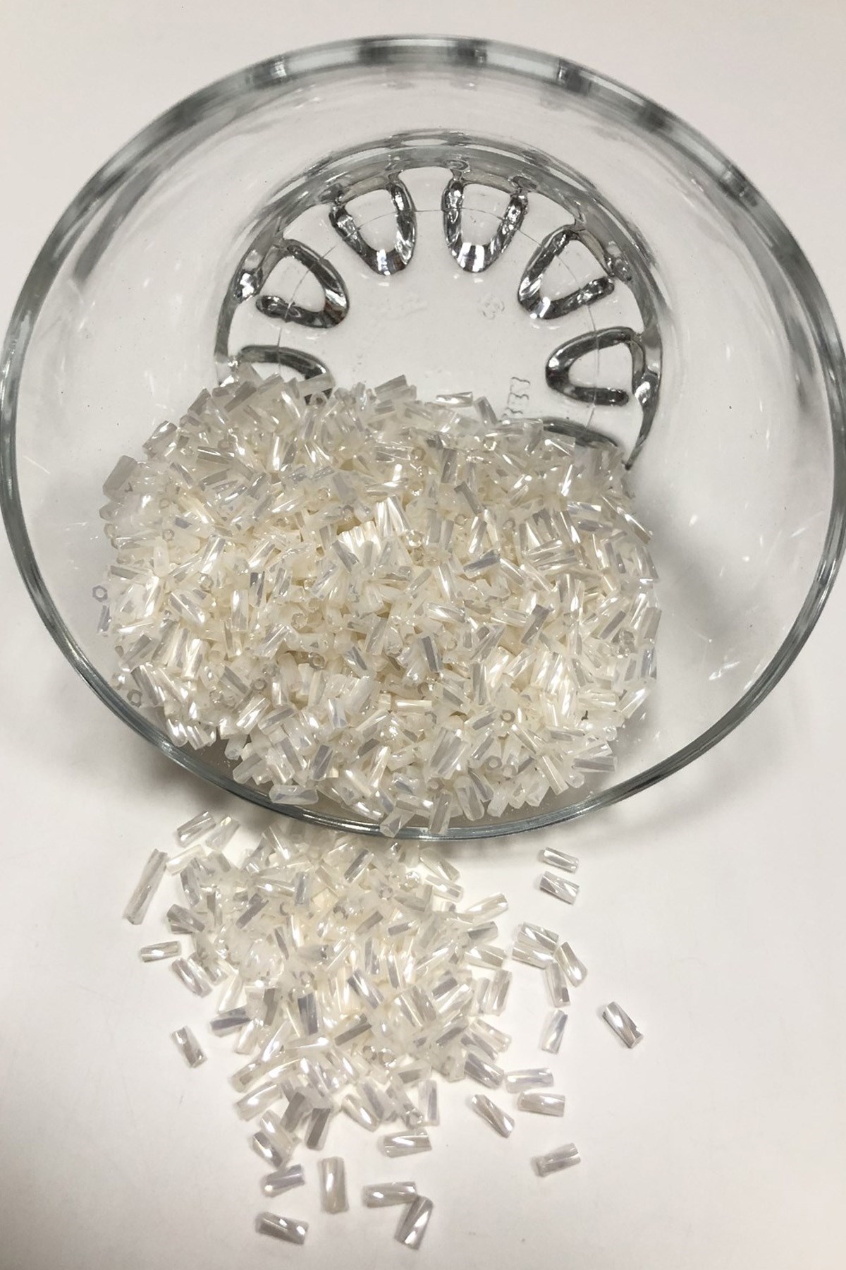 Krem Burgulu Kesme İri Boncuk 50 gr
