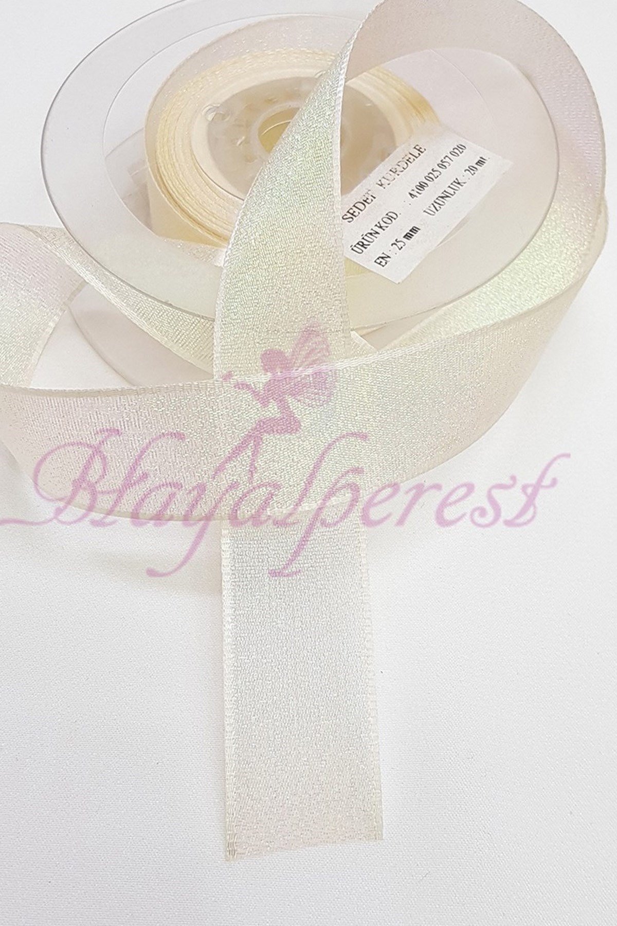 Krem Rengi Sedef Kurdele 2,5Cm