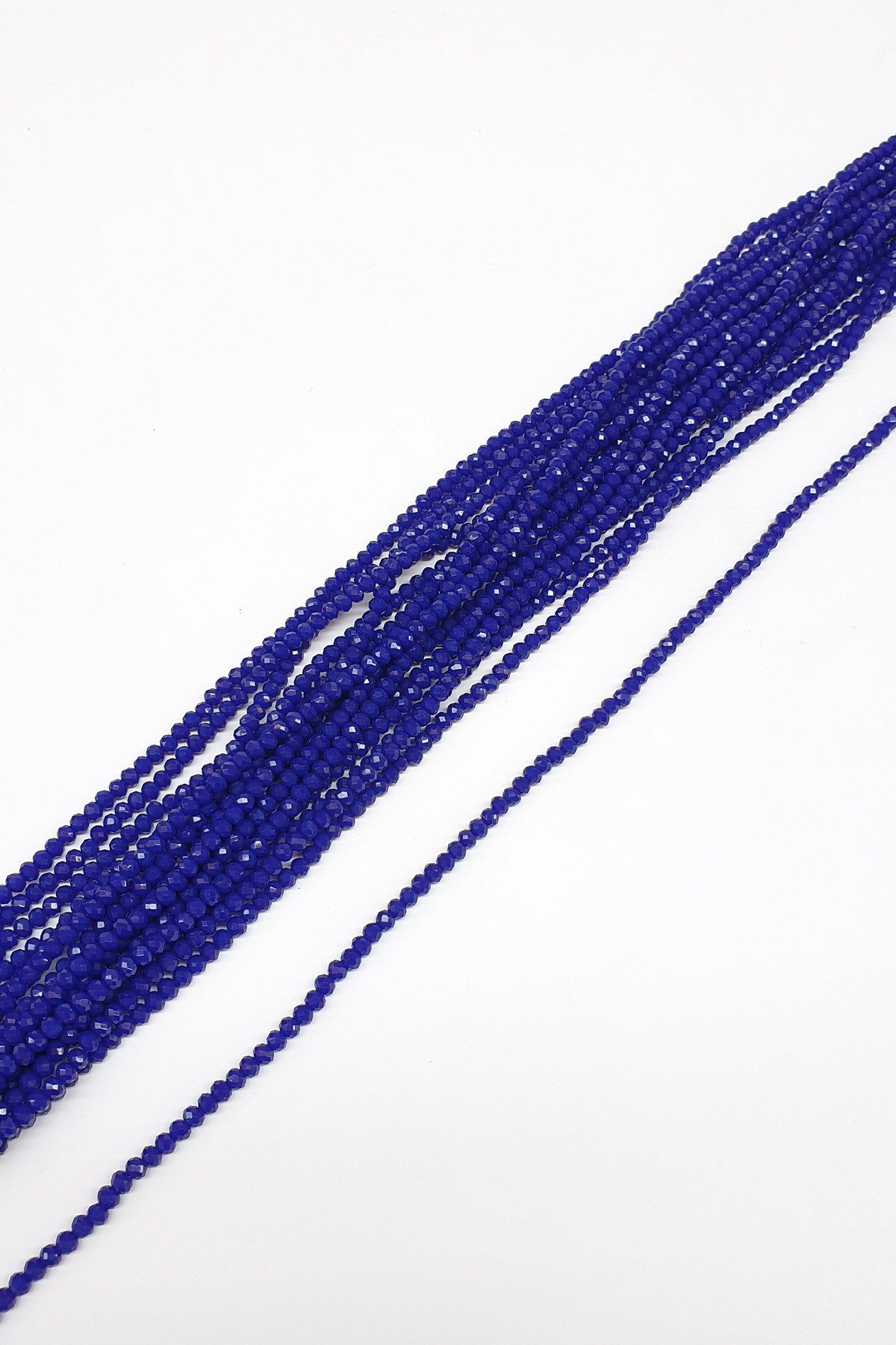 Mat Saks Mavisi Kristal Boncuk 4 Mm