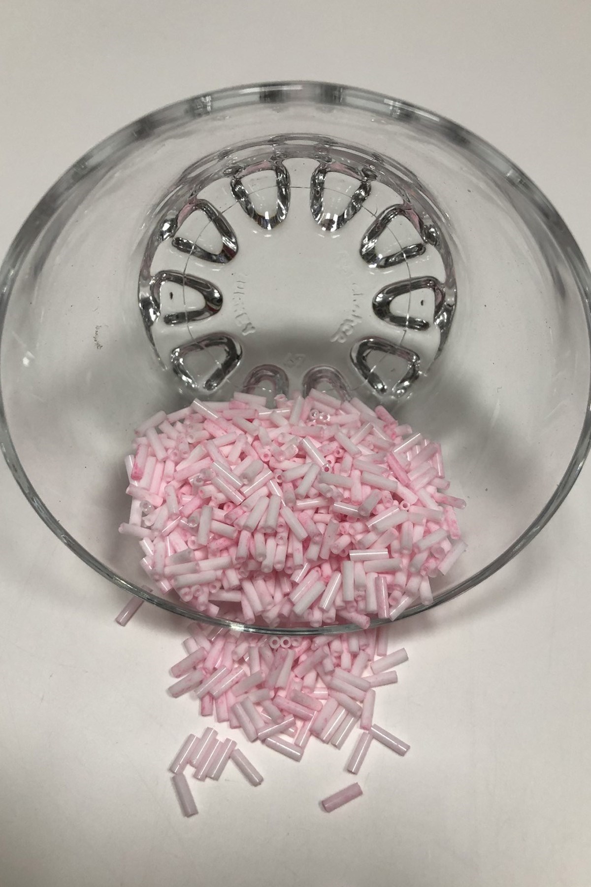 Parlak Pembe Boru Boncuk 5 mm