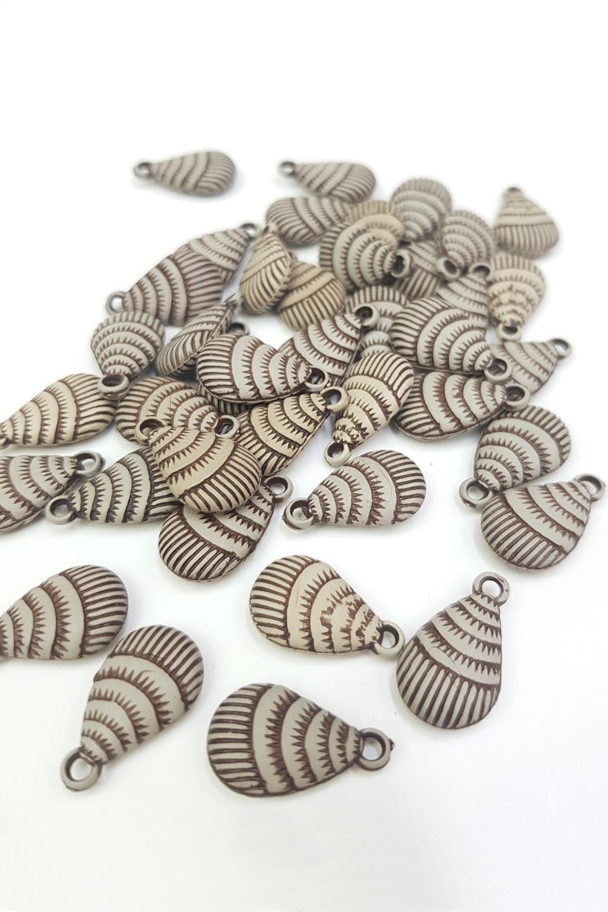 Plastik Kahveli Midye Deniz Kabuğu