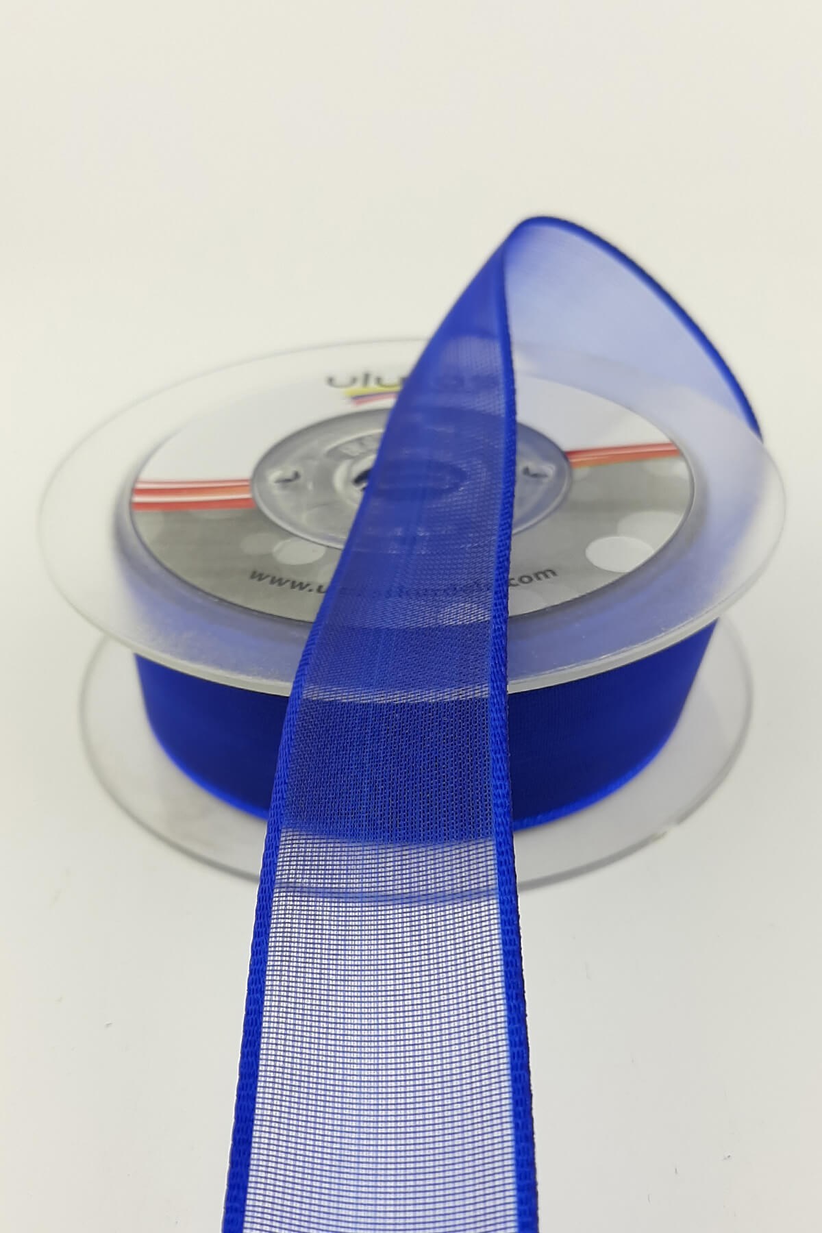 Saks Mavi Düz Şifon Kurdele 2,5 cm 20 mt