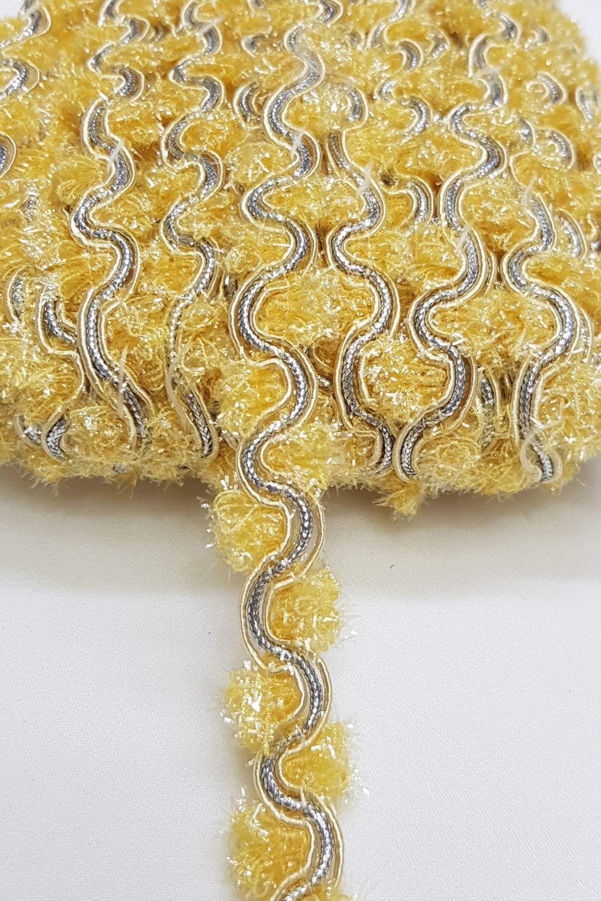 Sarı Gümüş Gri Simli Su Taşı 1,50 cm