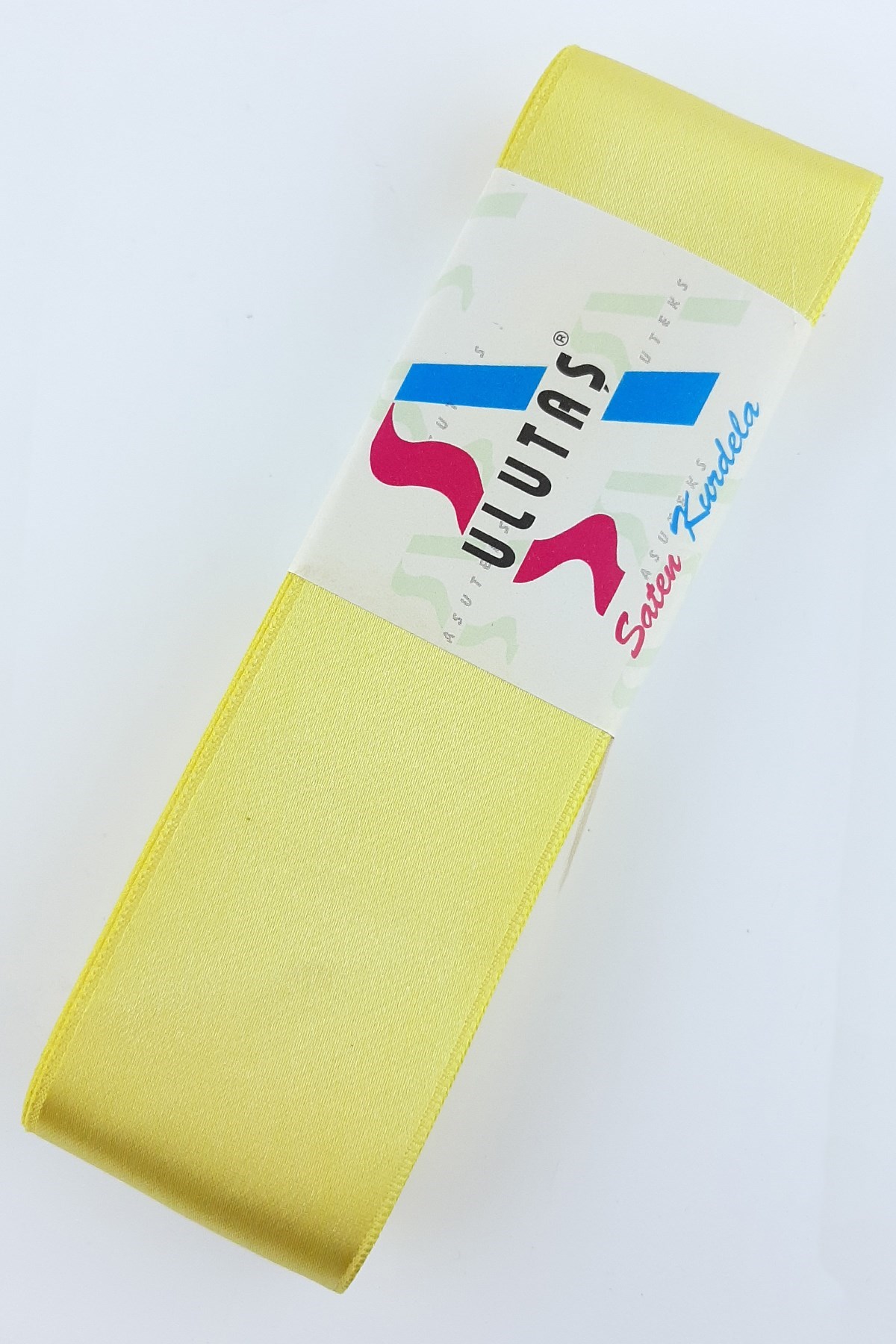 Saten Sarı Kurdele 4 cm 10 mt