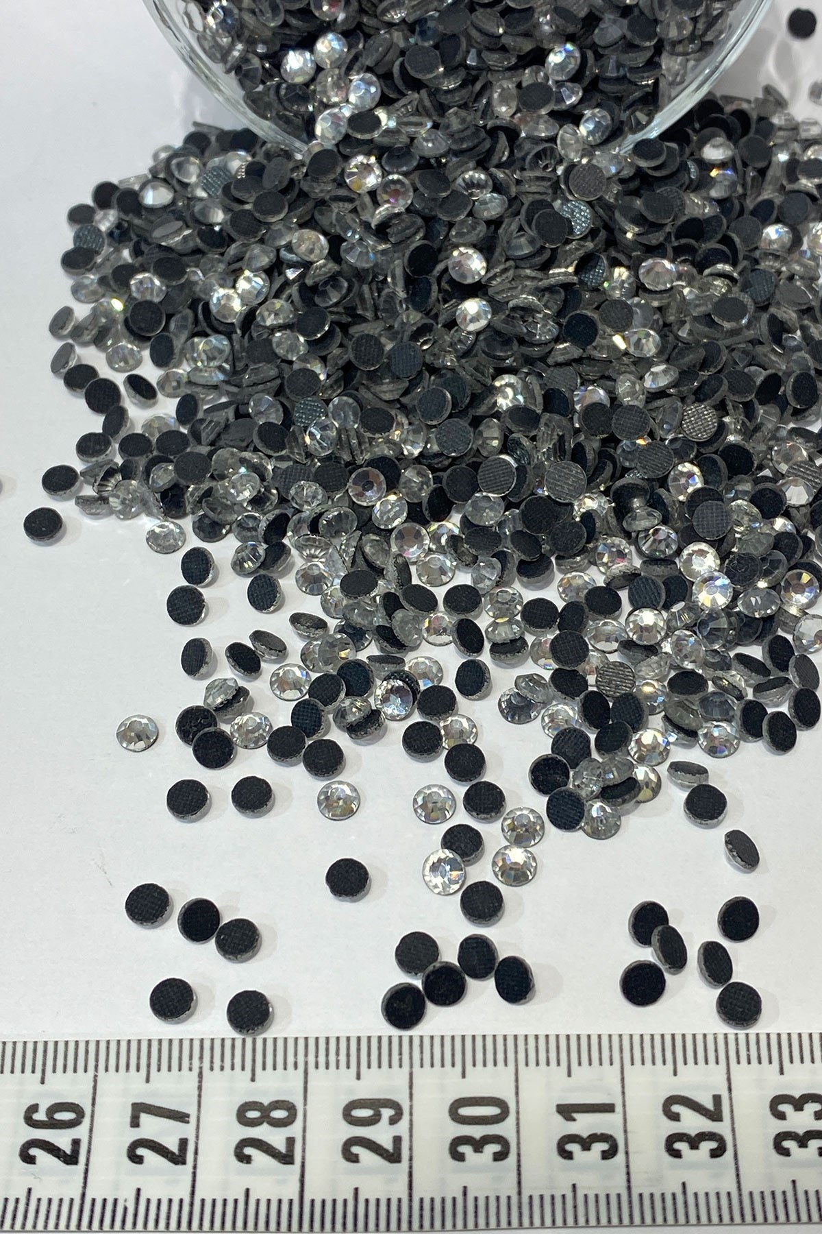 Ütüyle Yapışan Ss20 (5mm) Şeffaf Yapıştırma Taş 25 grm