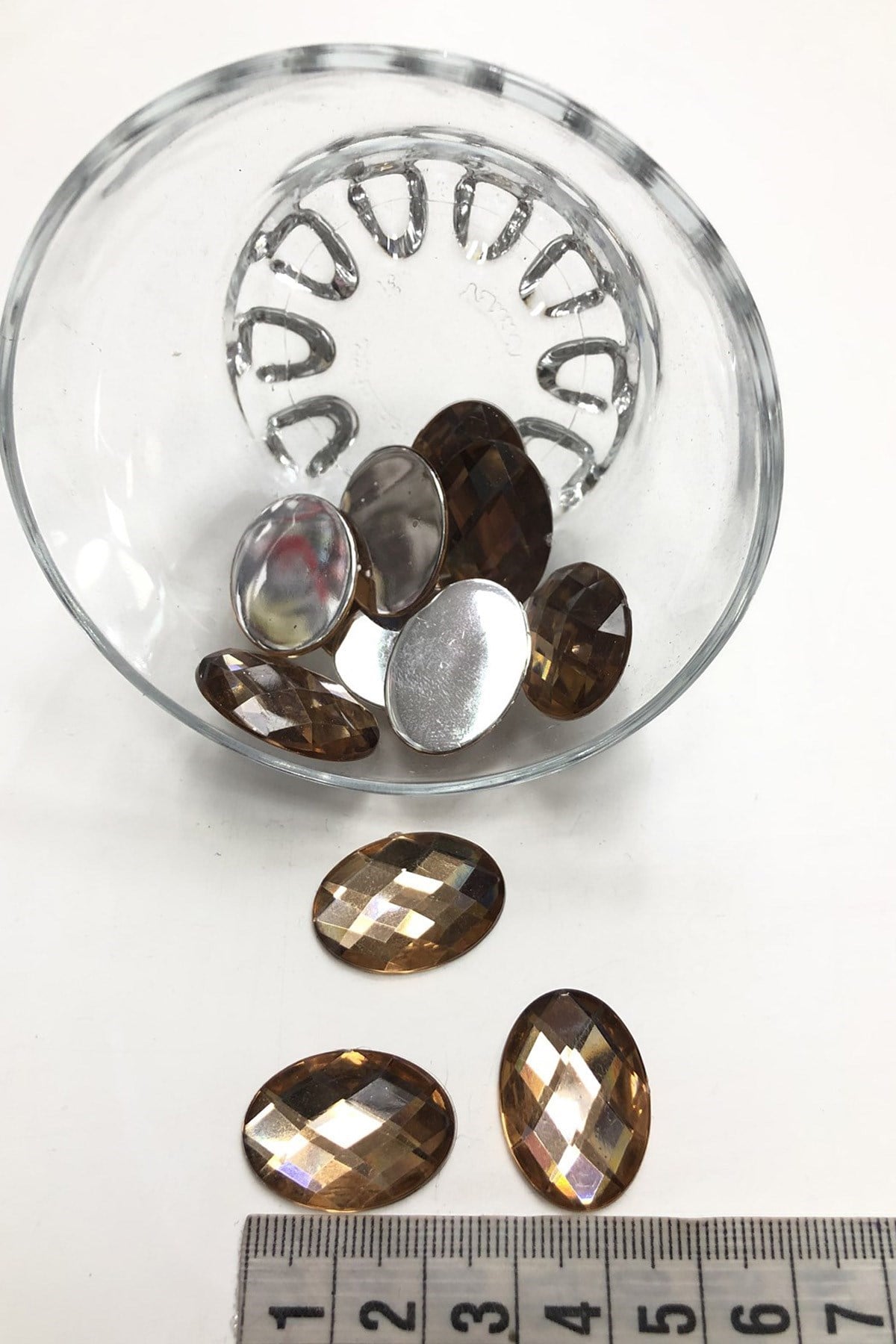 Vizon Oval Plastik Dikme Taş 10 adet