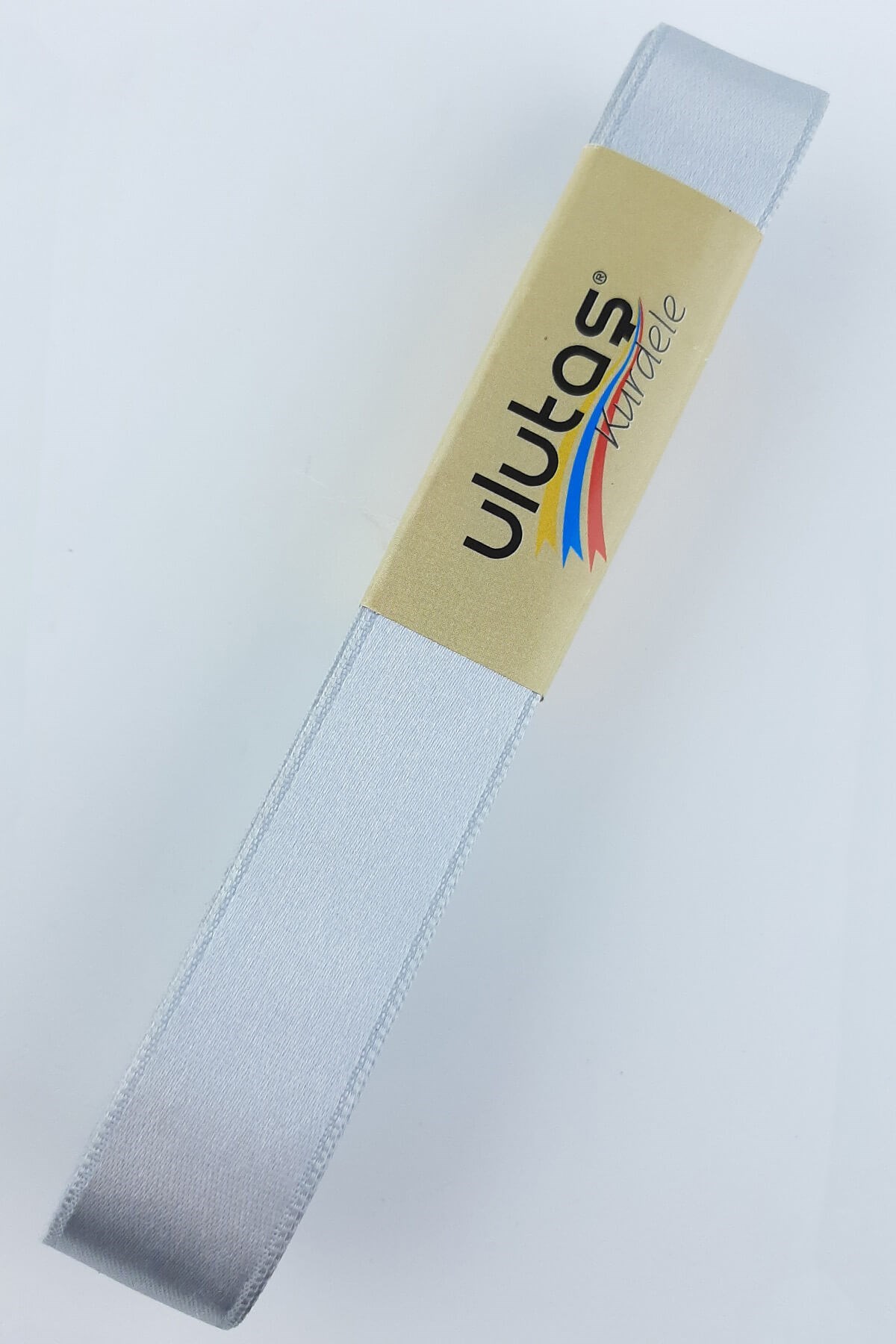 Açık Gri Saten Kurdele 2 cm 10 mt