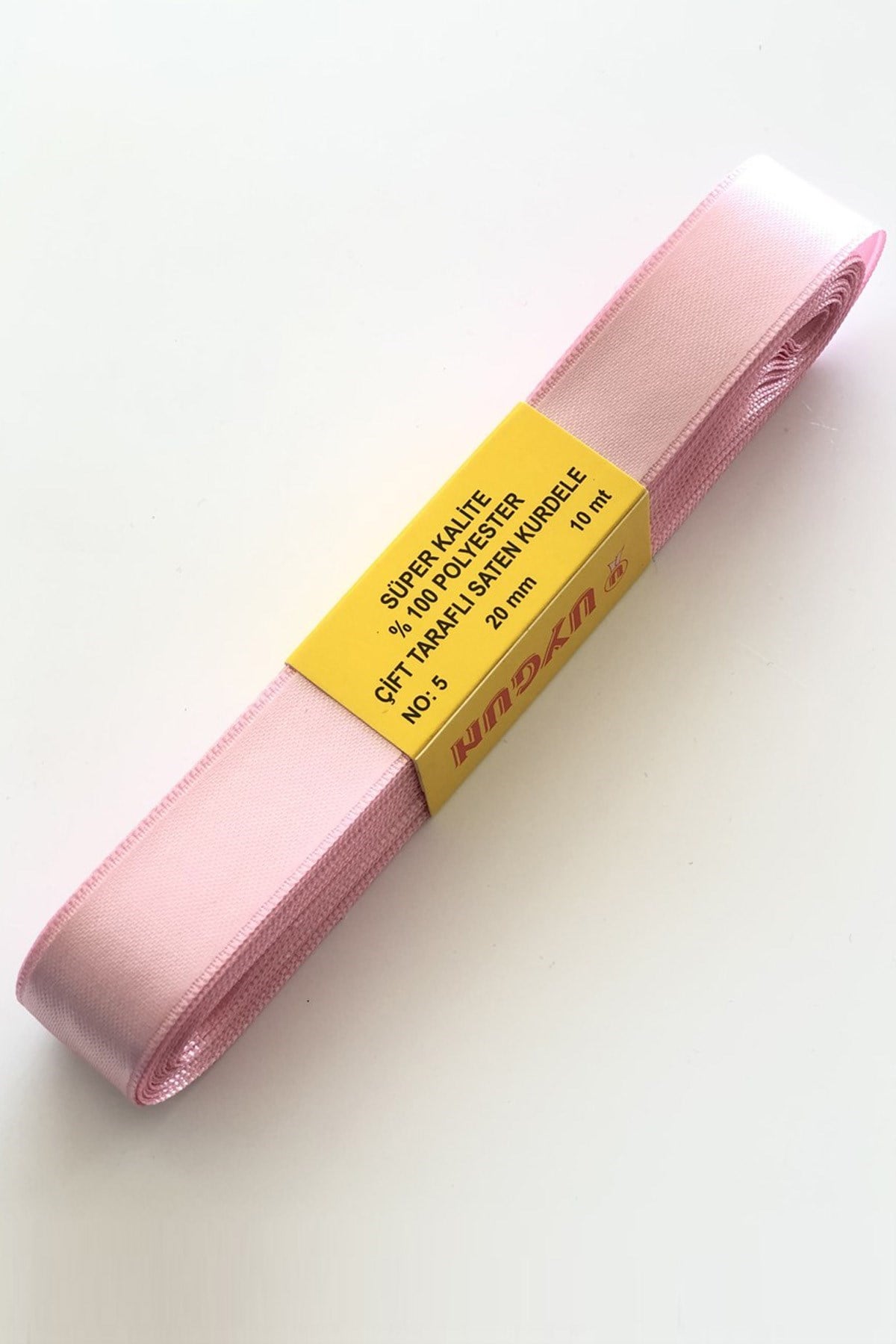 Açık Pembe Saten Kurdele 2 cm