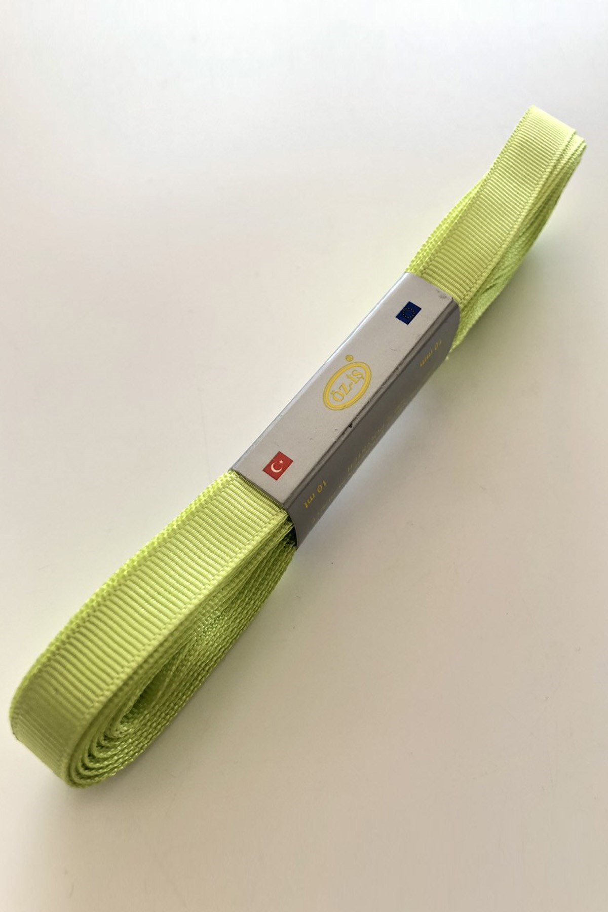 Açık Yeşil Grogren Kurdele 1 cm 10 mt