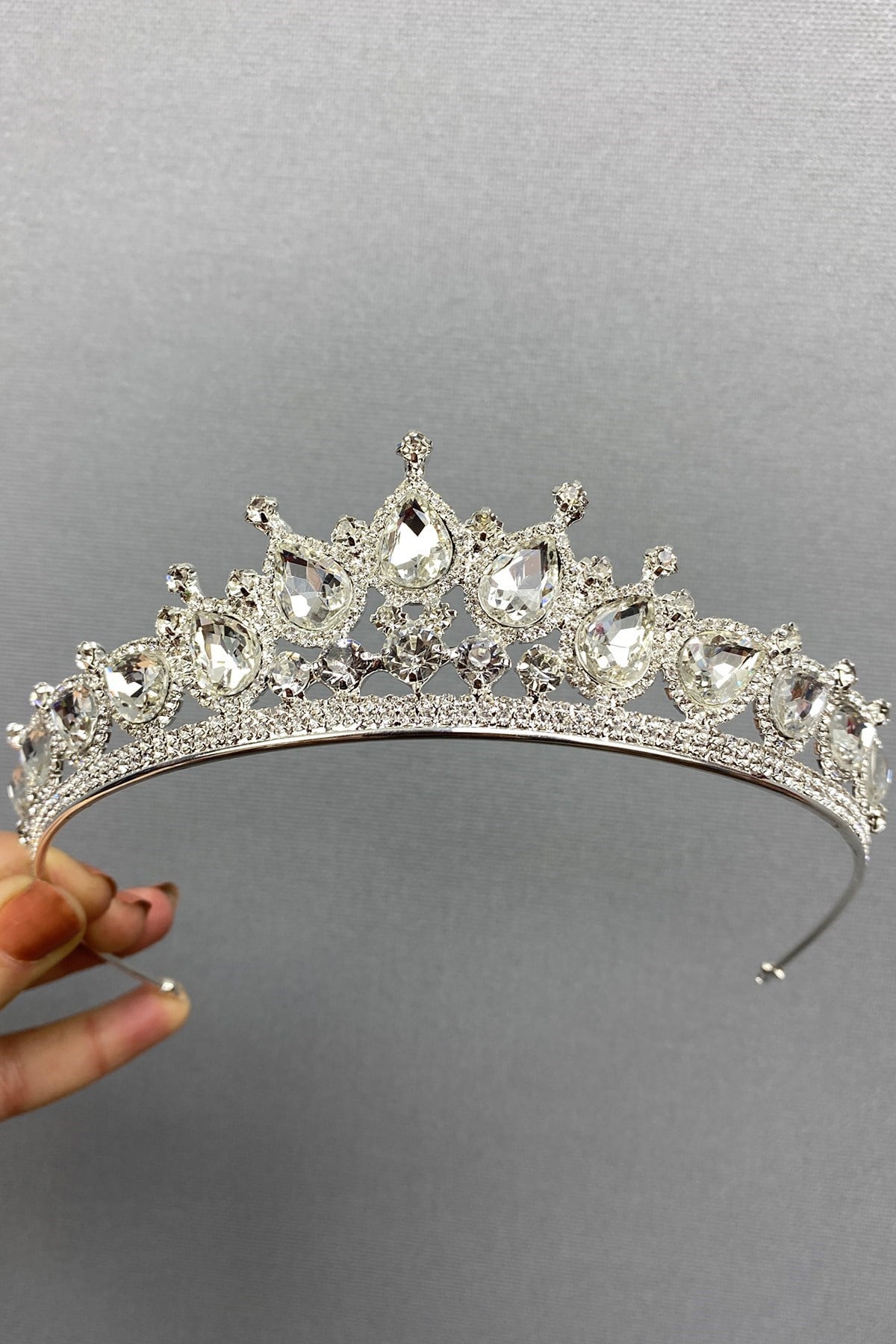 Ade Model Küçük Damla Taşlı Gelin Tacı