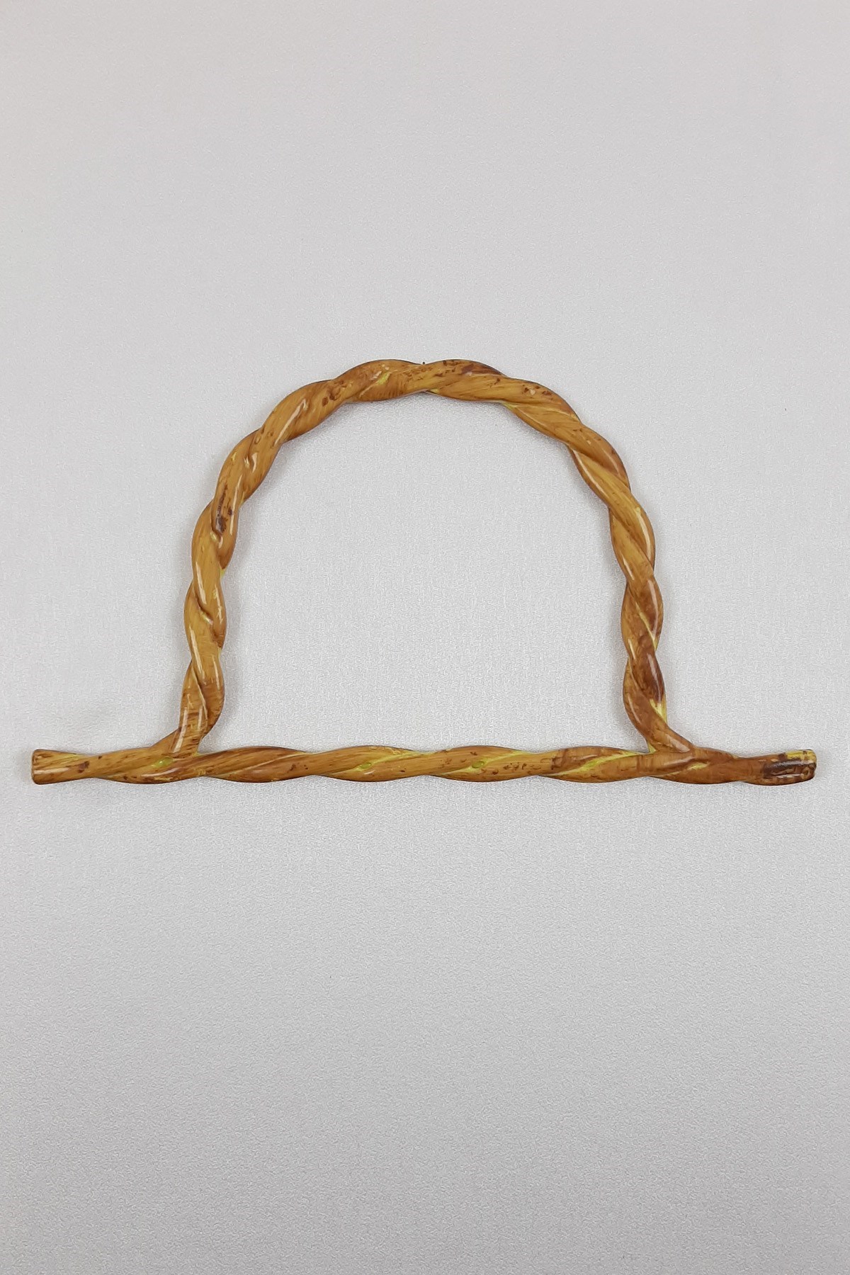 Bambu Desenli Burgulu Çanta Sapı