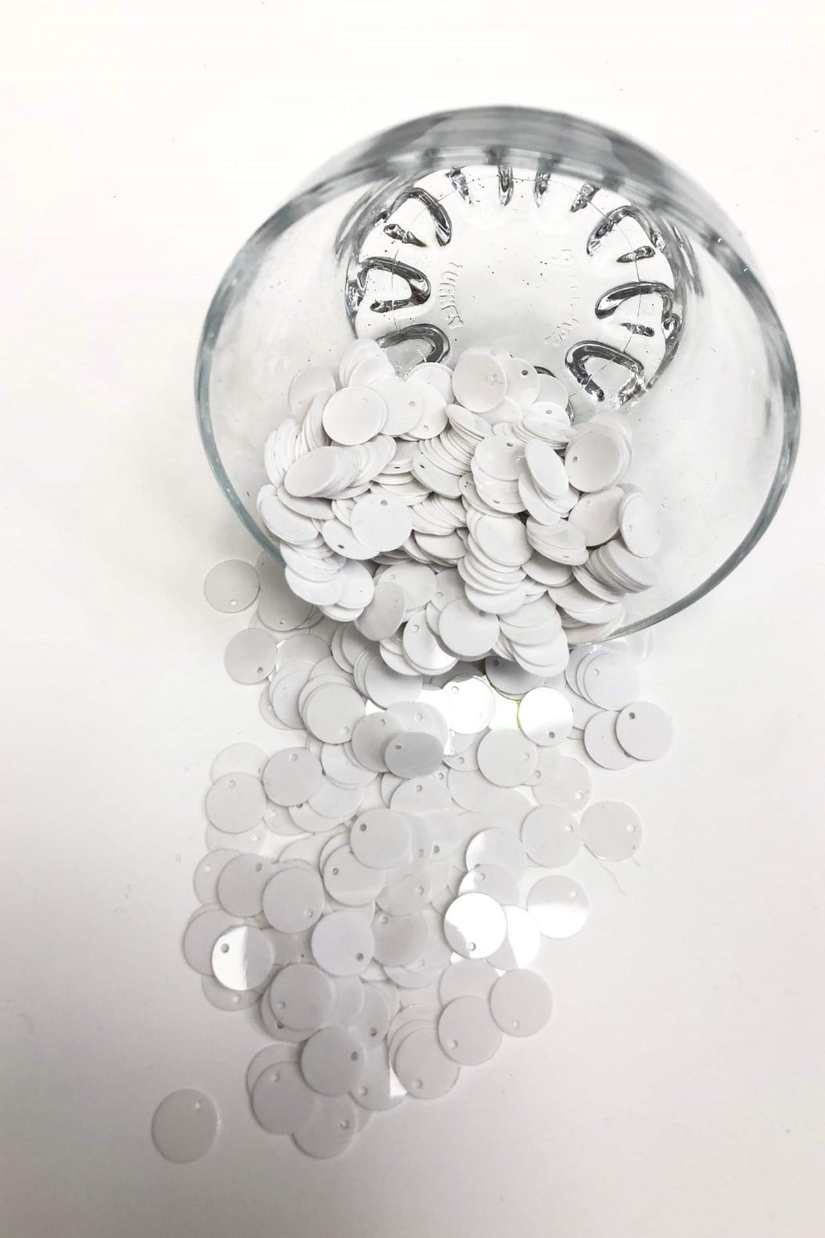 Beyaz Çanta ve Patik Pulu 10 mm