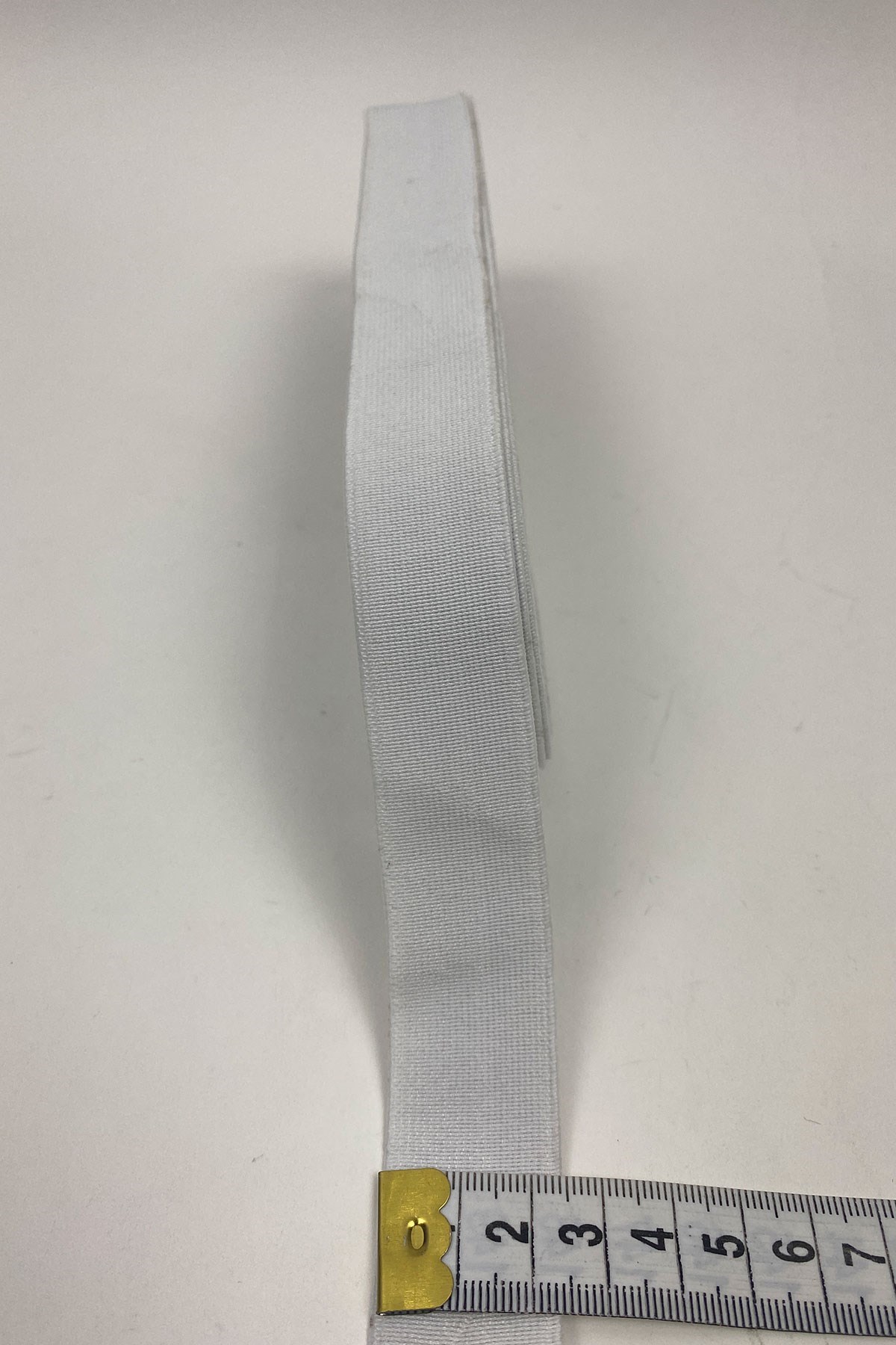 Beyaz Yassı Lastik 2,5 cm 10 mt