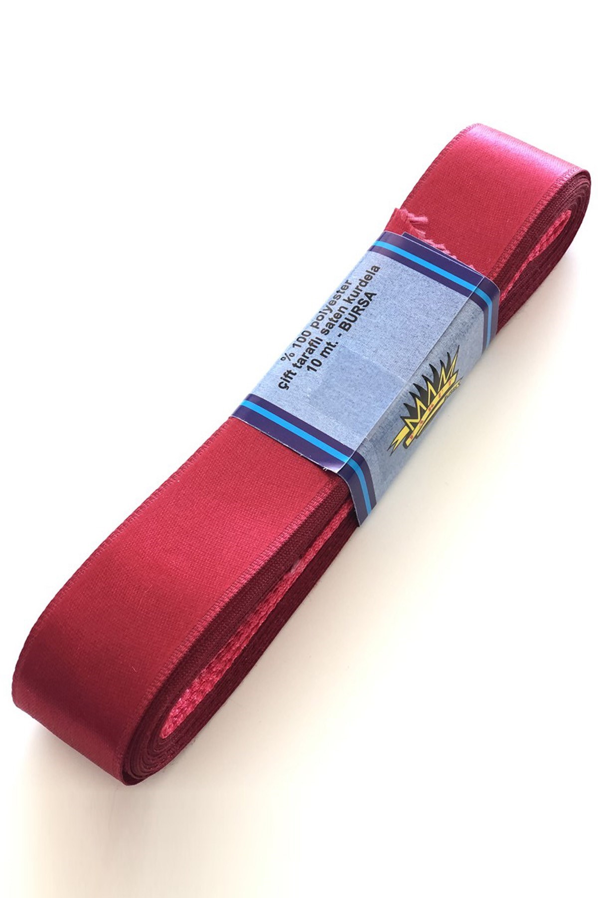 Bordo Renk Saten 3 cm Kurdele