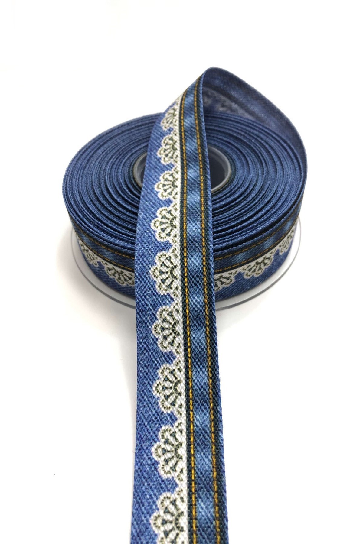 Dantel Desenli Koton Kurdela 2,5 cm 1 mt 