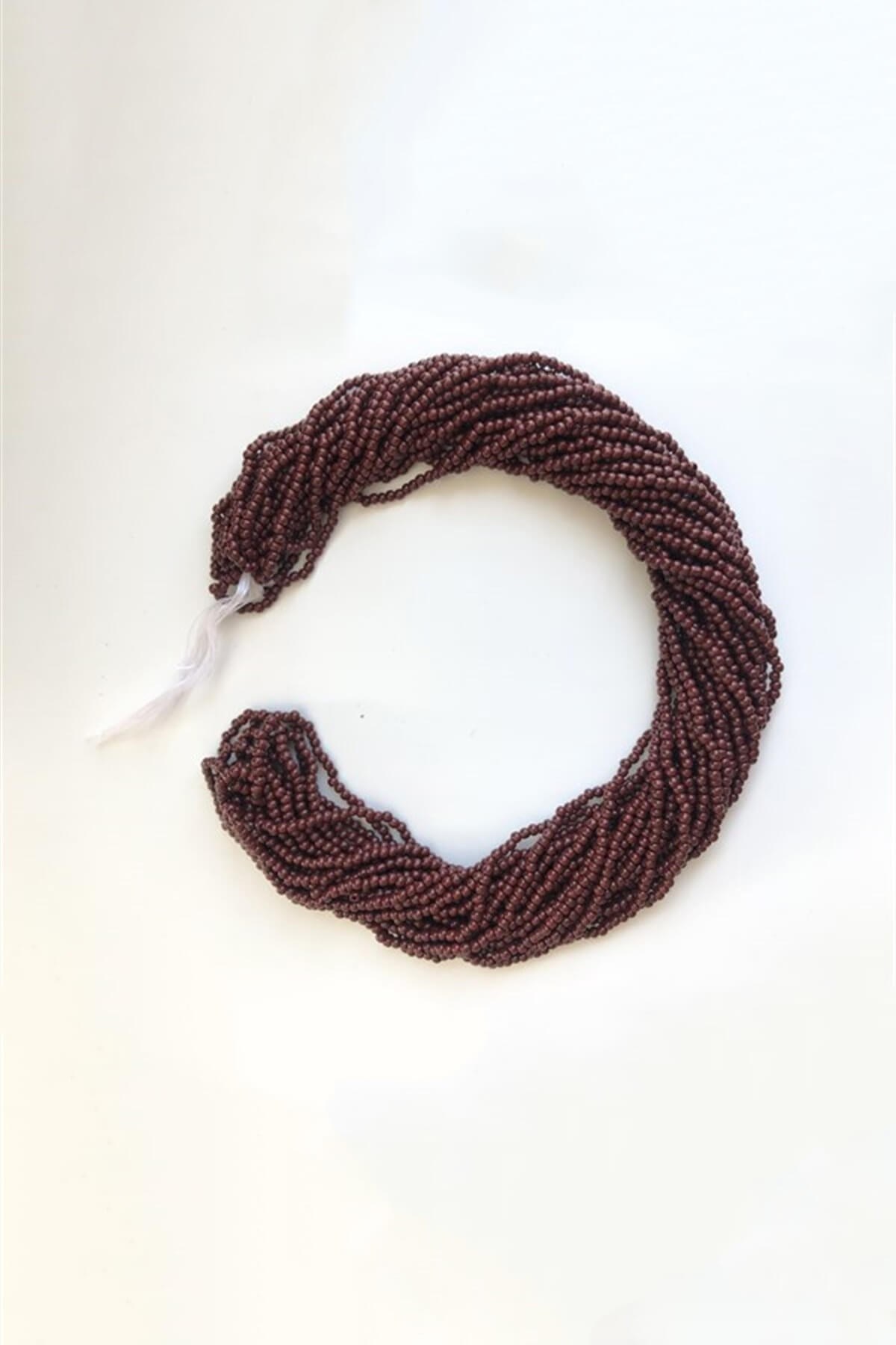 Dizi Kum Mat Bordo Boncuk 2 mm