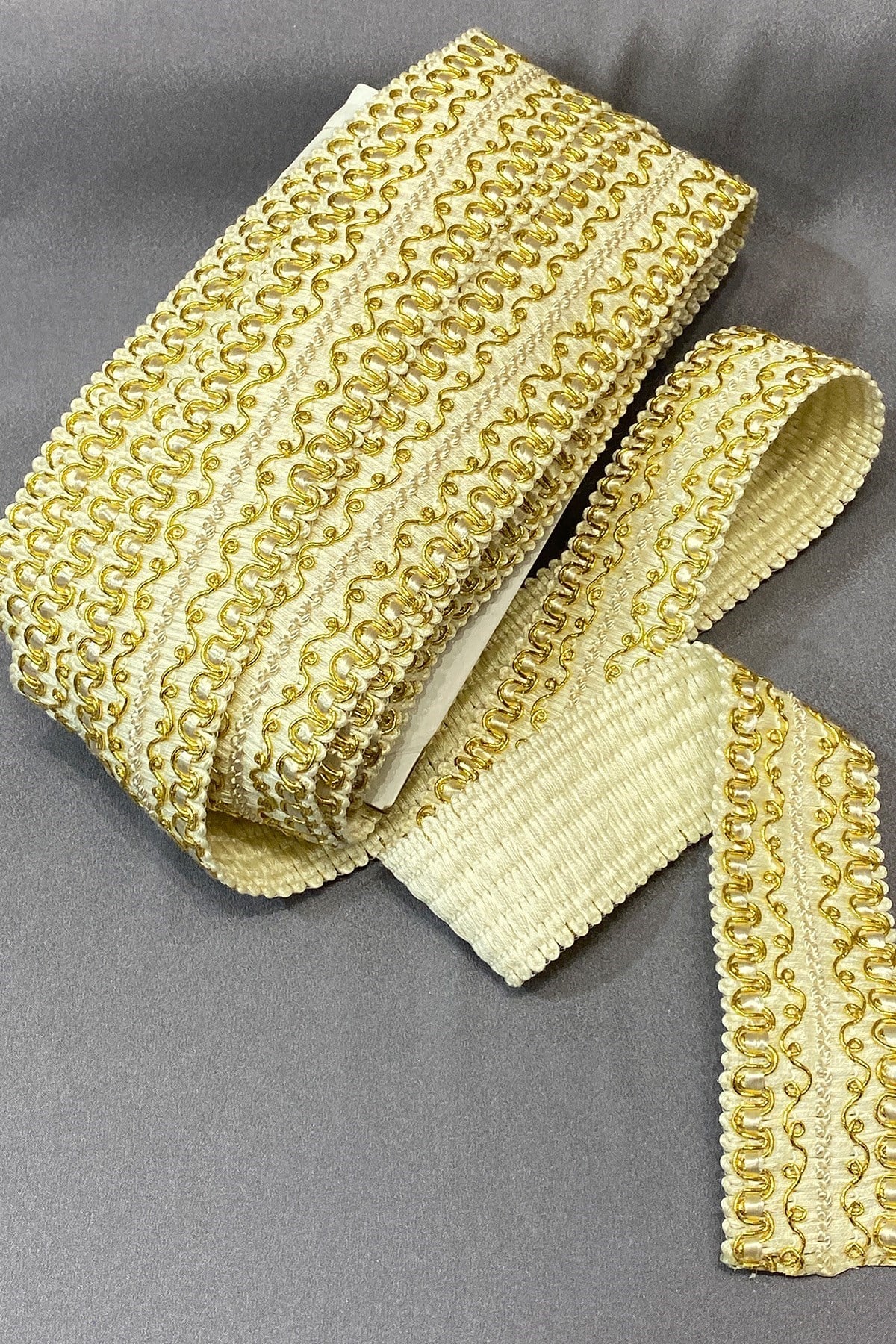 Gold Geniş Simli Su Taşı Şerit