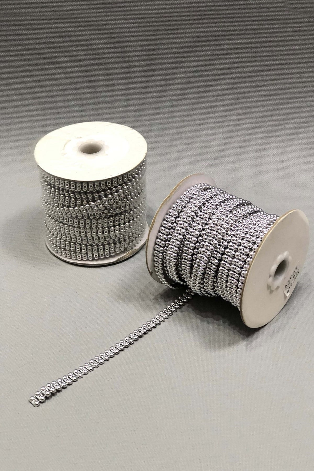 Gümüş Çift Sıra Kesik İnci 4 mm