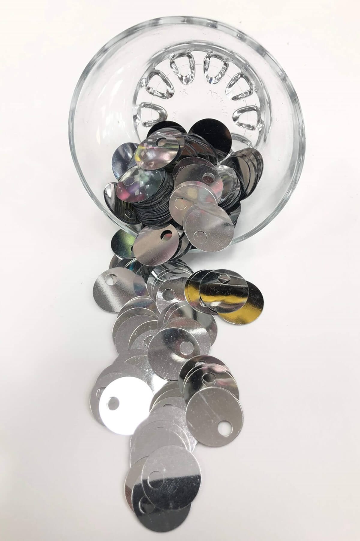 Gümüş Renk Patik ve Çanta Pulu 20 mm