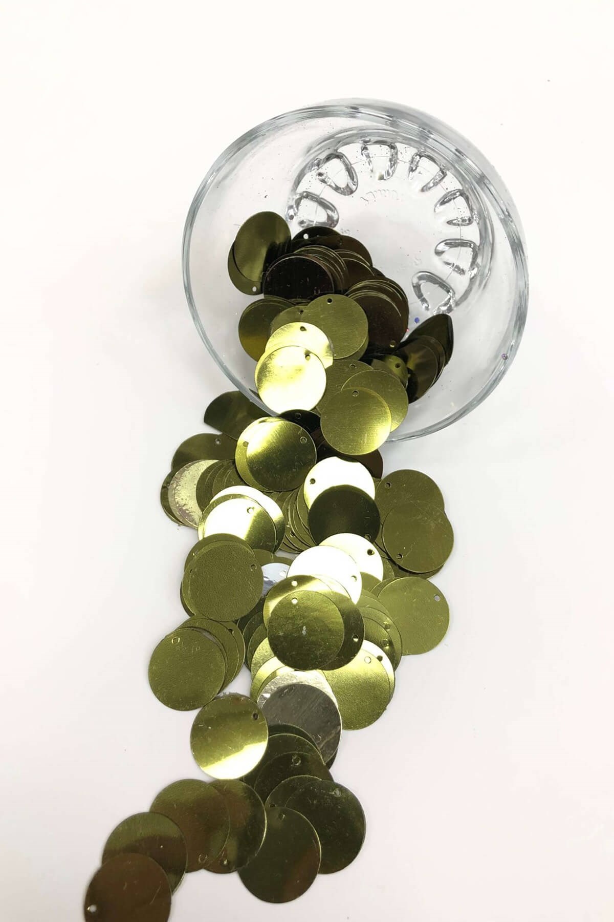 Haki Yeşili Patik ve Çanta Pulu 20 mm