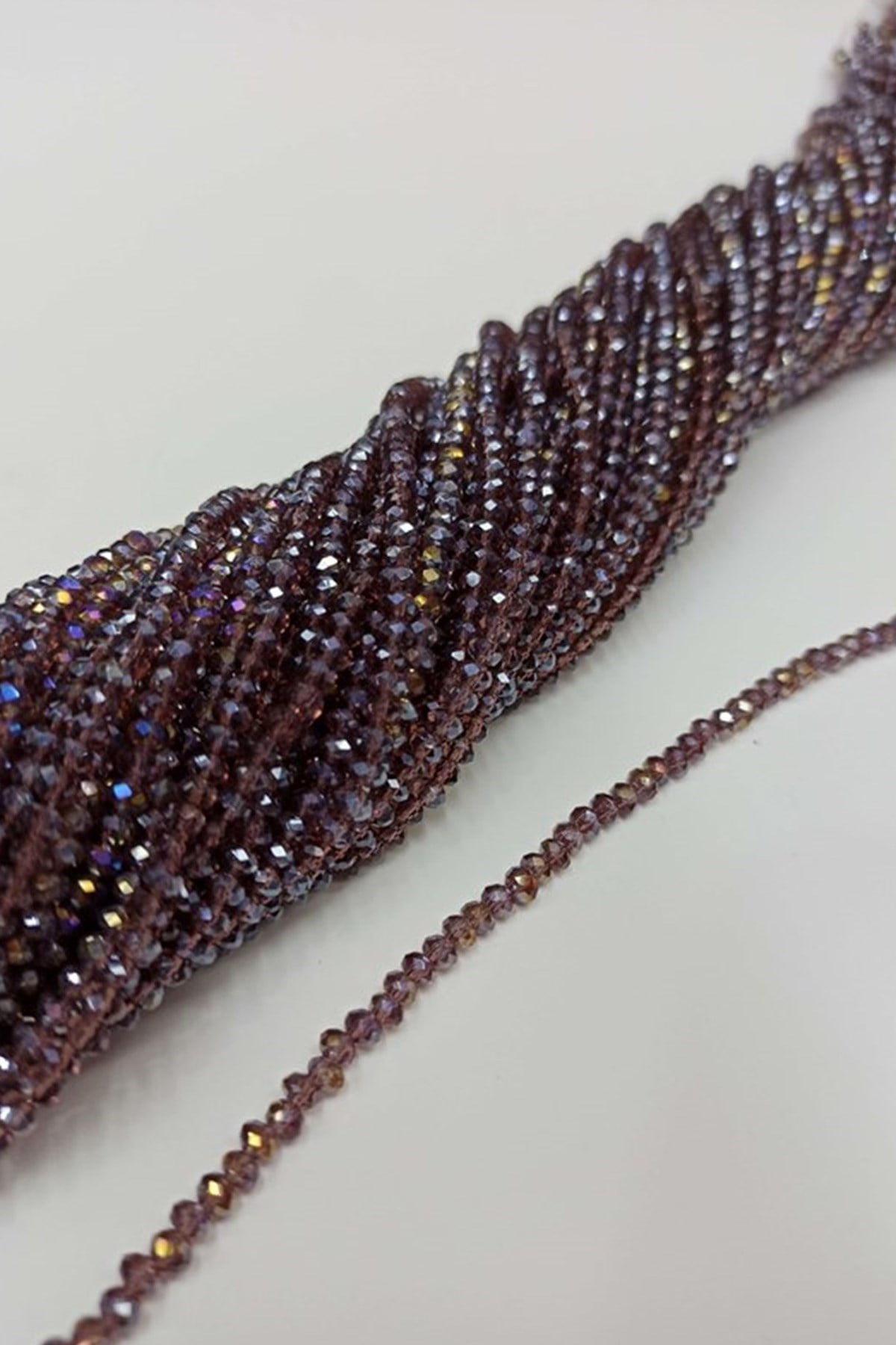 Kahverengi Kristal Boncuk 4 mm