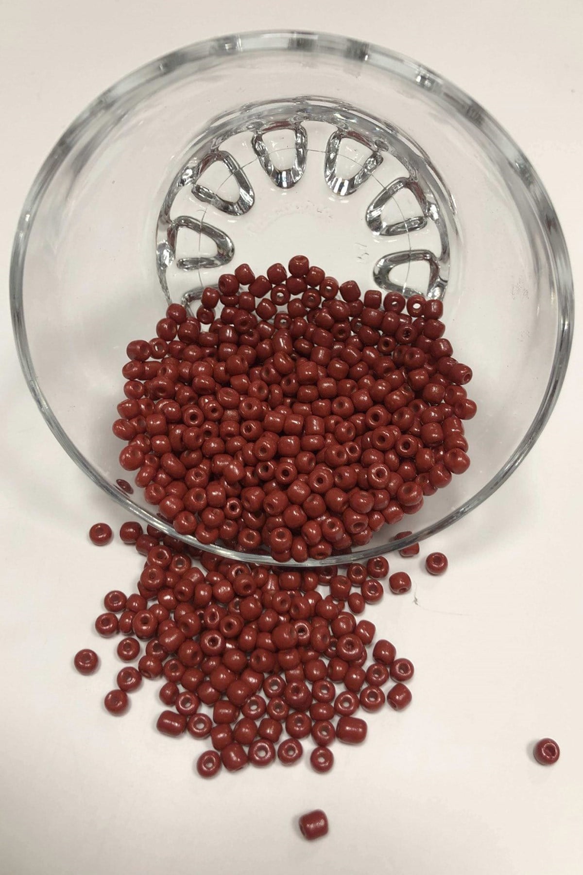 Kahverengi Kum Boncuk Orta Boy 4 mm 50 gr