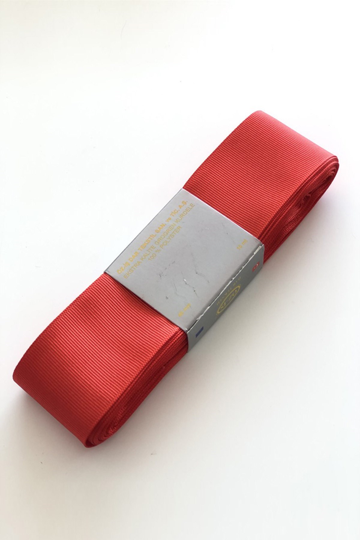 Kırmızı Grogren Kurdele 4 cm 10 mt
