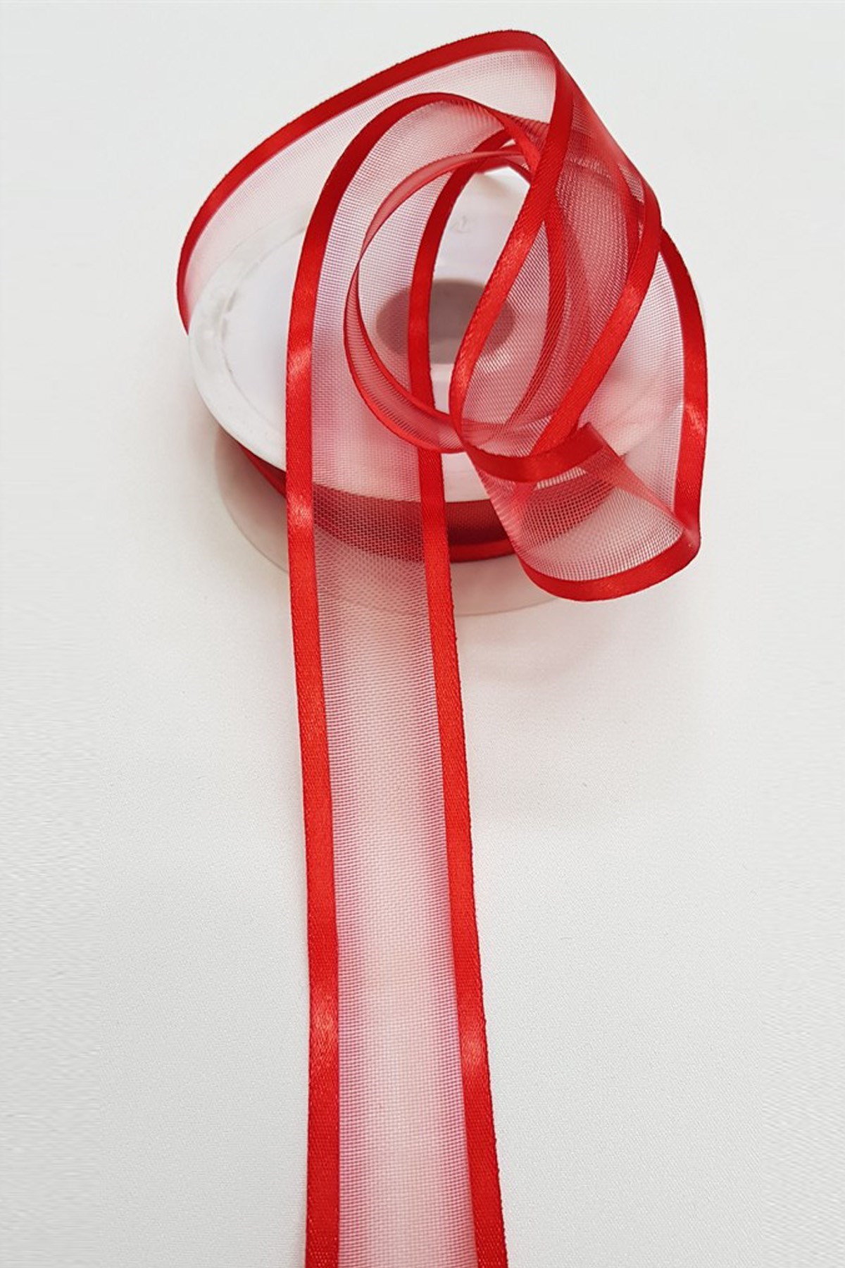 Kırmızı Organze Saten Kurdele 2,5Cm