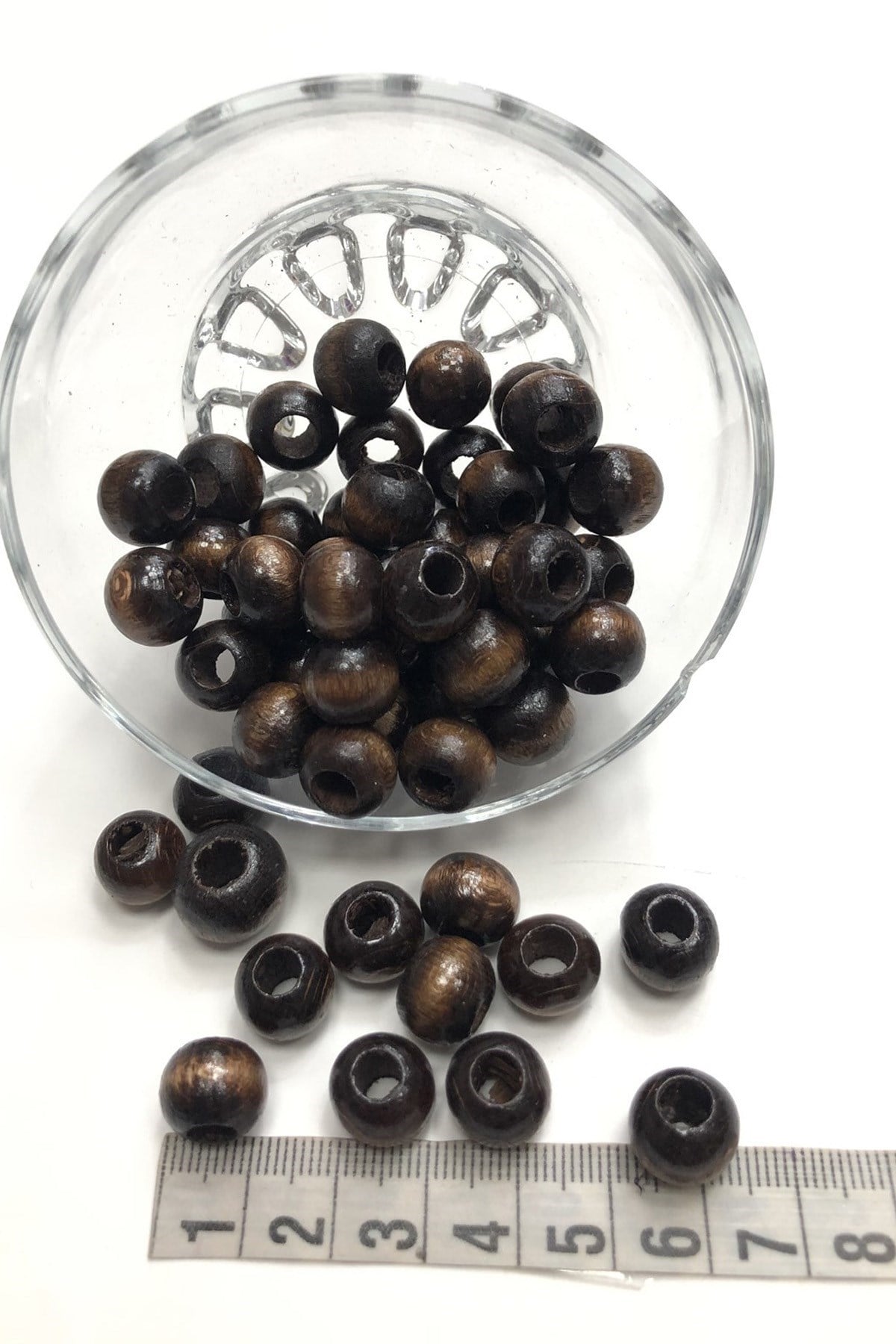 Koyu Kahverengi Ahşap Boncuk 25 gr