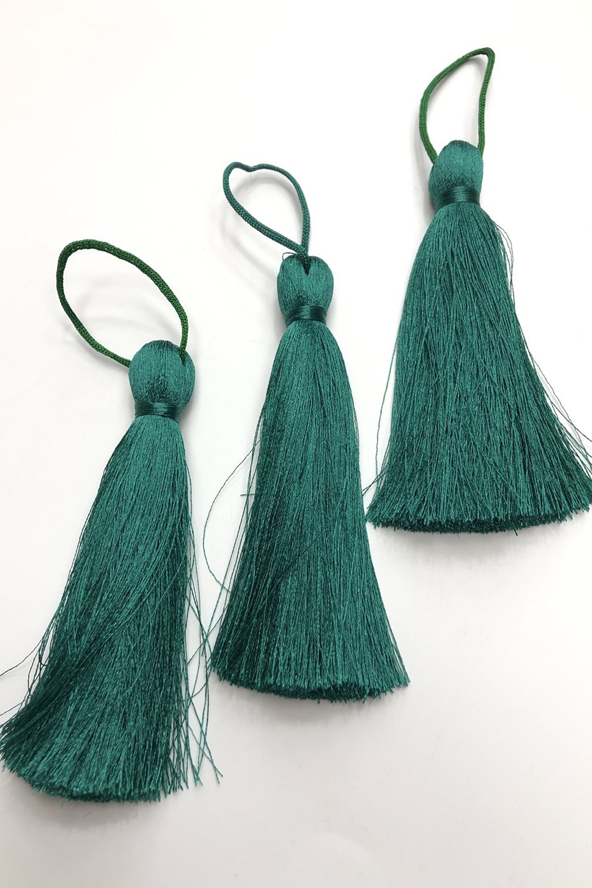 Koyu Mint Yeşili Tekli Püskül 10 cm (1 adet)