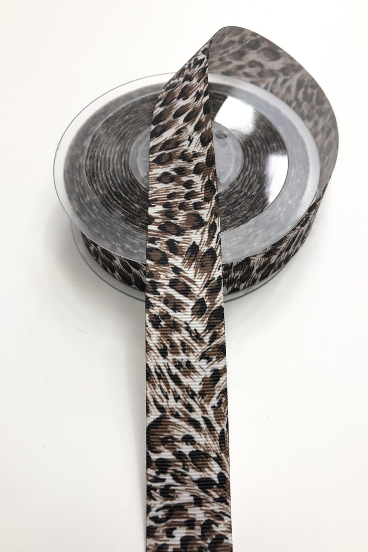 Leopar Desenli Grogren Kurdela 2,5 cm 1 mt