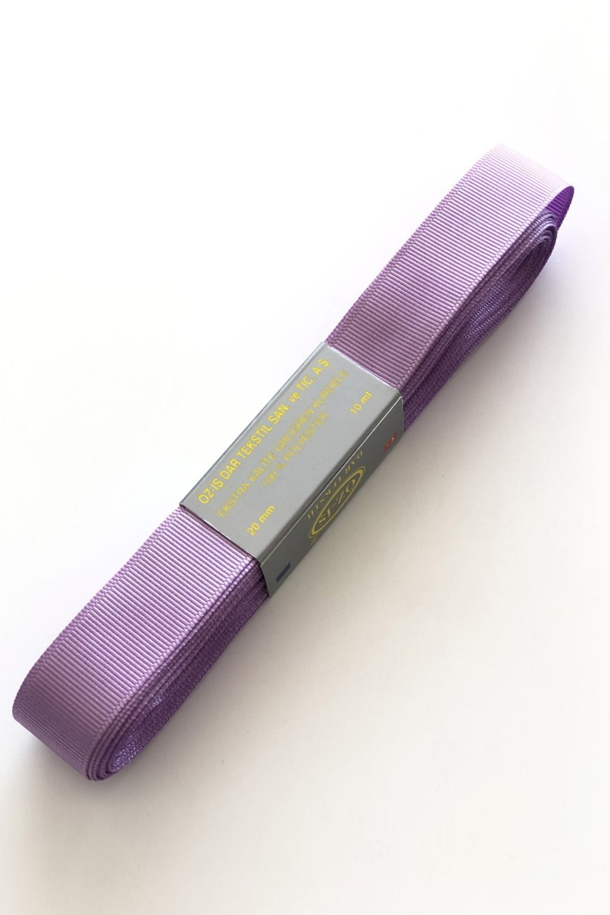 Lila Grogren Kurdele 2 cm 10 mt