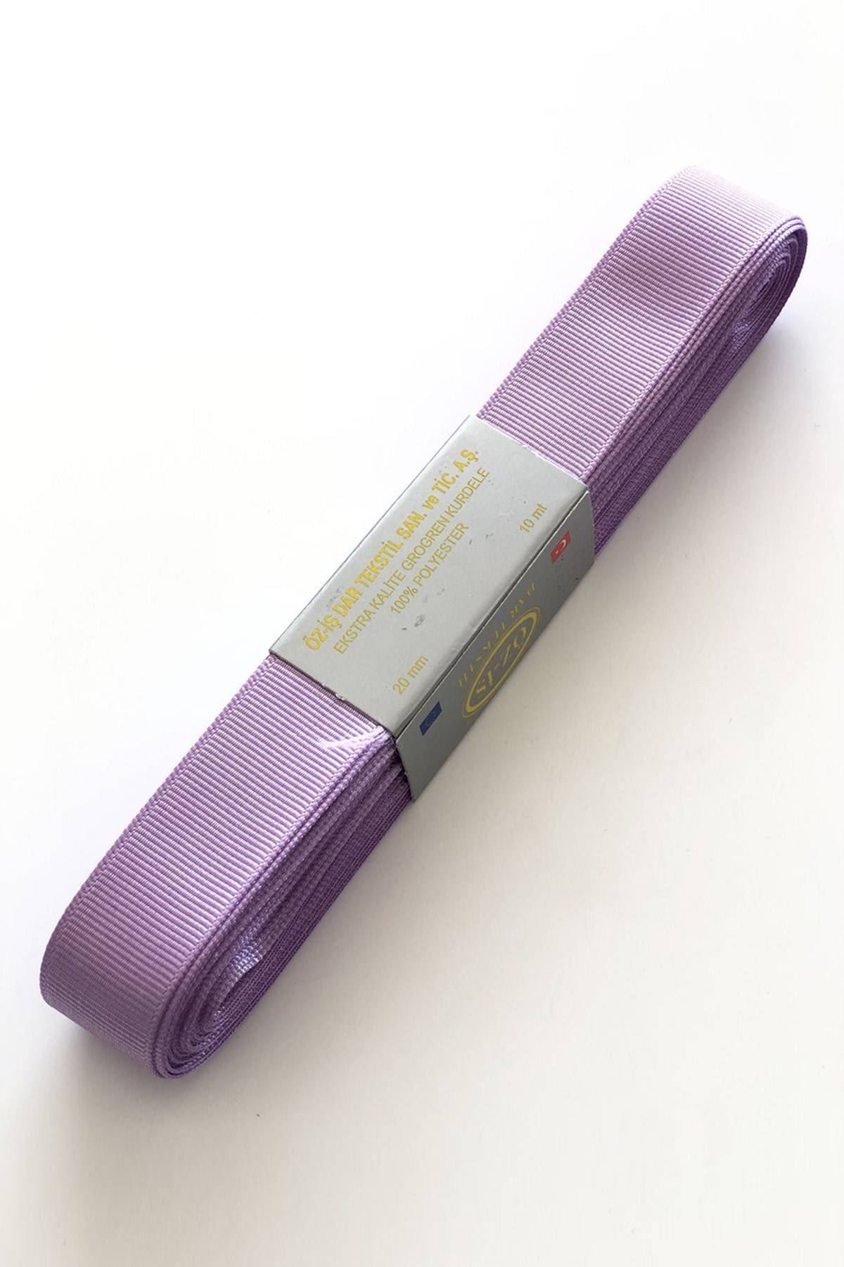 Lila Grogren Kurdele 2 cm 10 mt