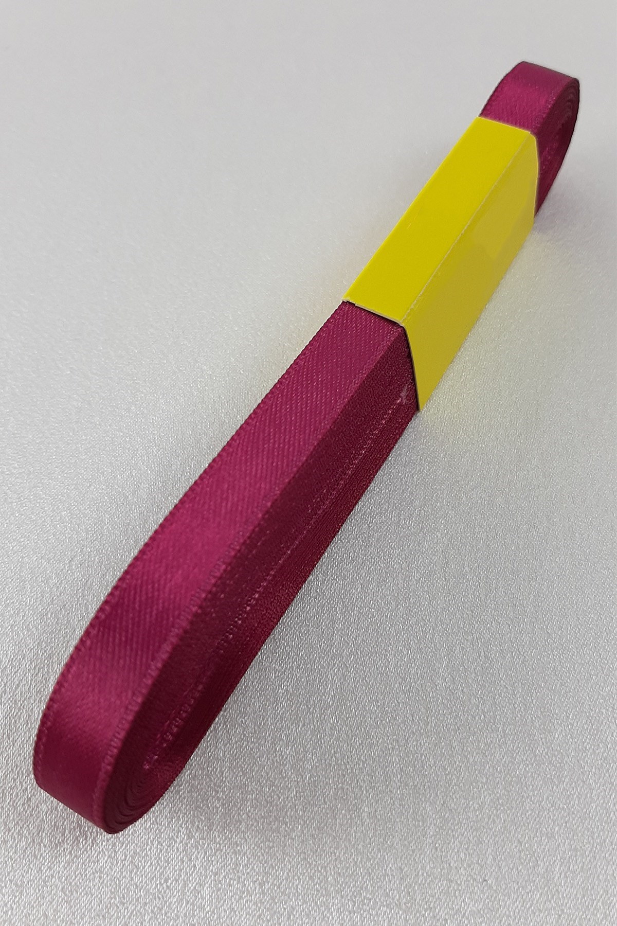 Mürdüm Renk Saten Kurdele 1cm