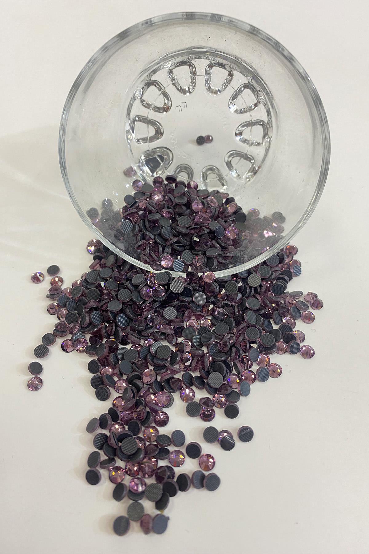 Mürdüm Ütüyle Yapışan Boncuk Ss20 5mm Yapıştırma Taş 25 grm