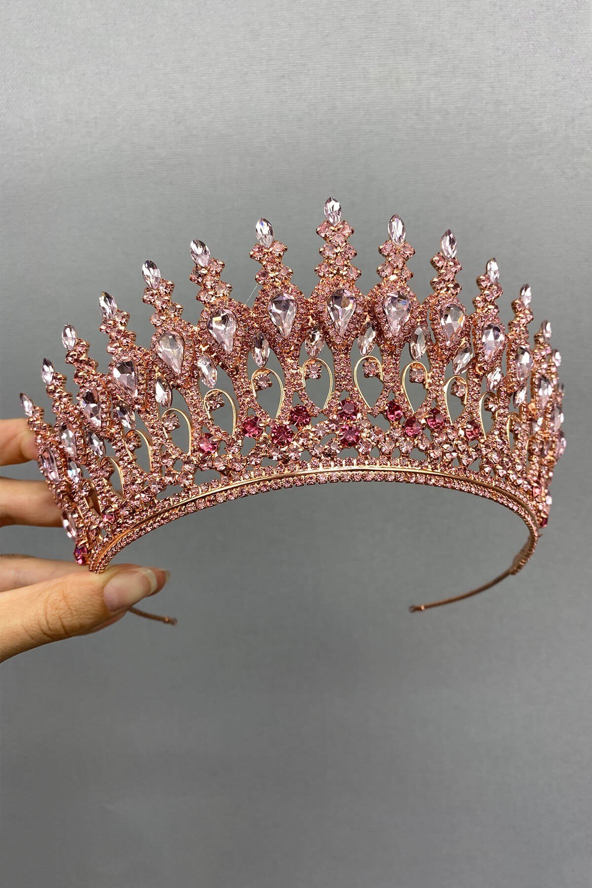 Pembe  Rose Henna Model Gelin Kına Tacı