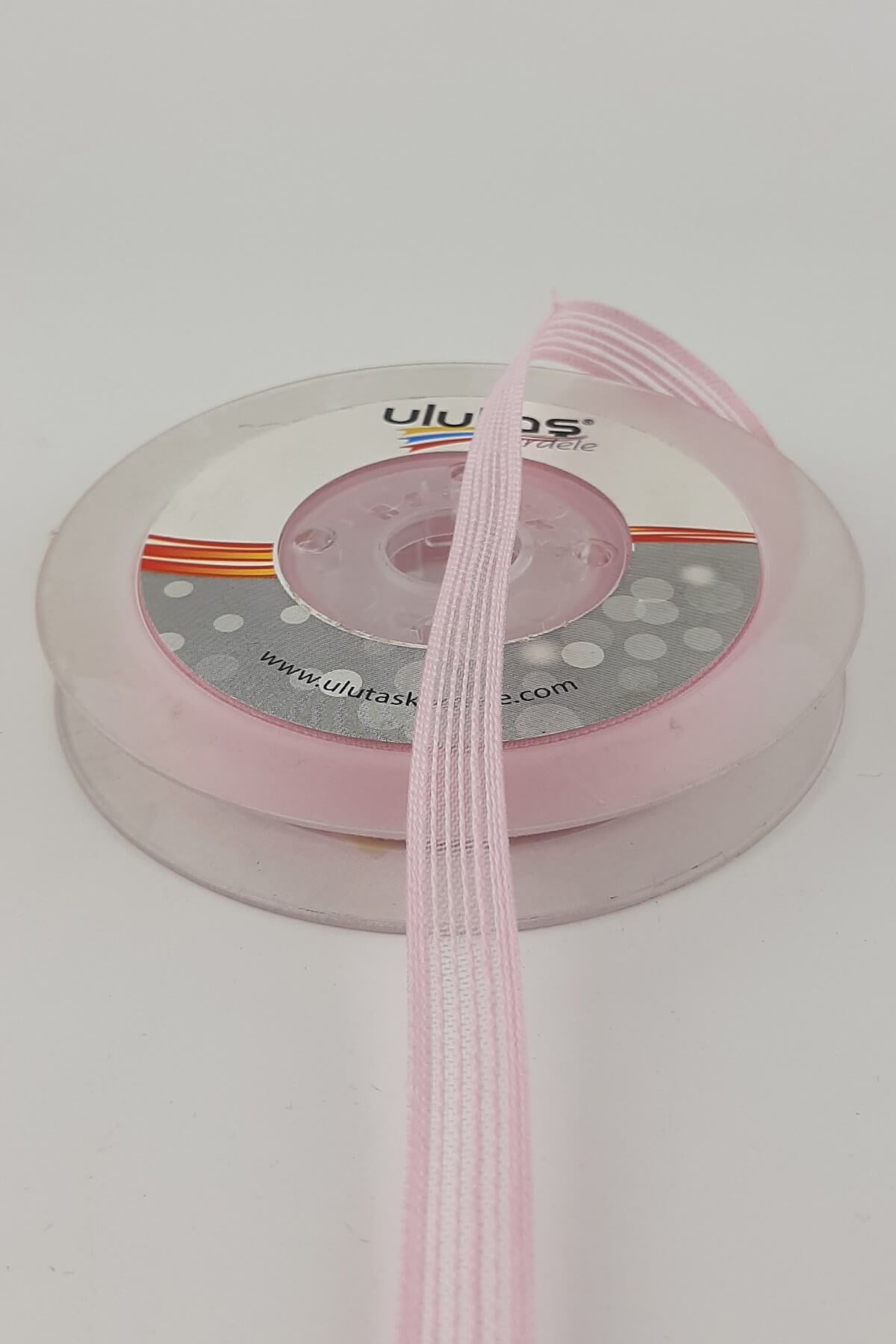 Pembe Keten Efektli Kurdele 10 mt 1 cm