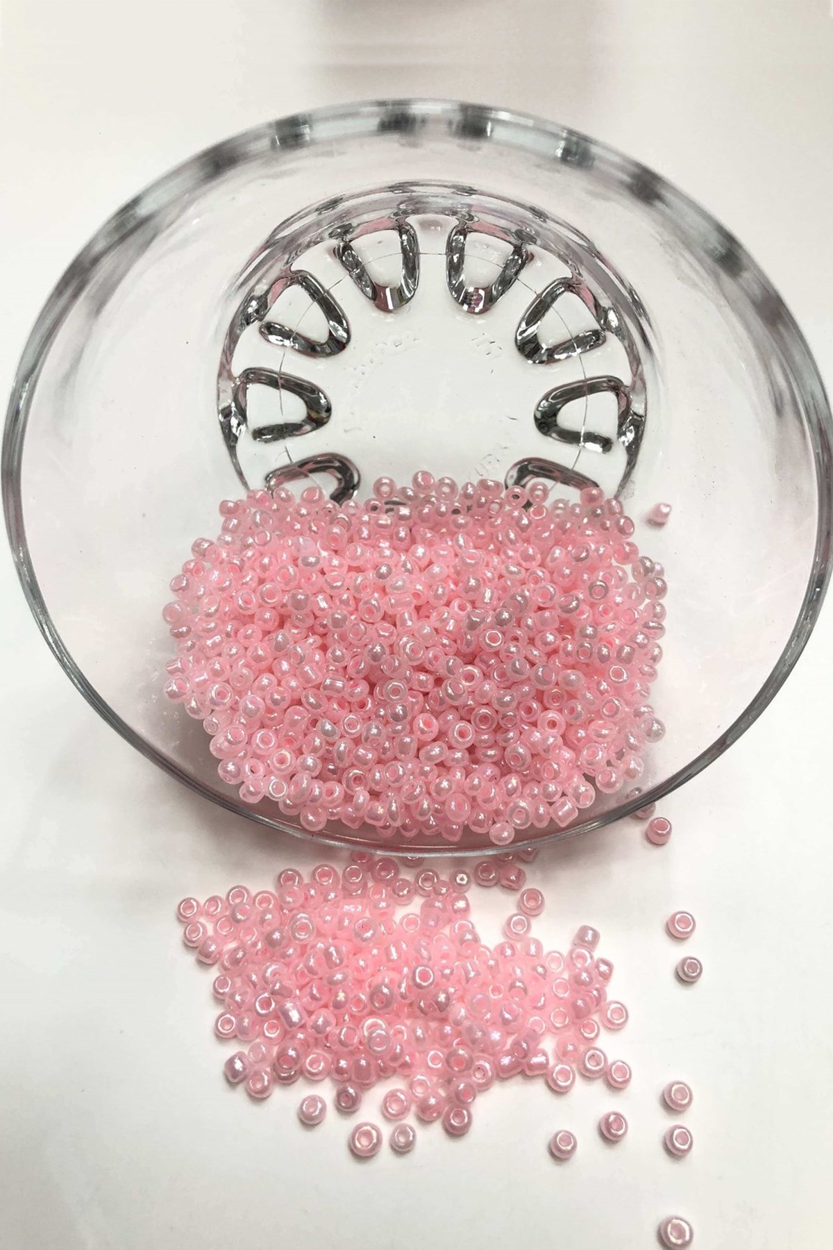 Pembe Kum Boncuk Orta Boy 3 mm 50 gr