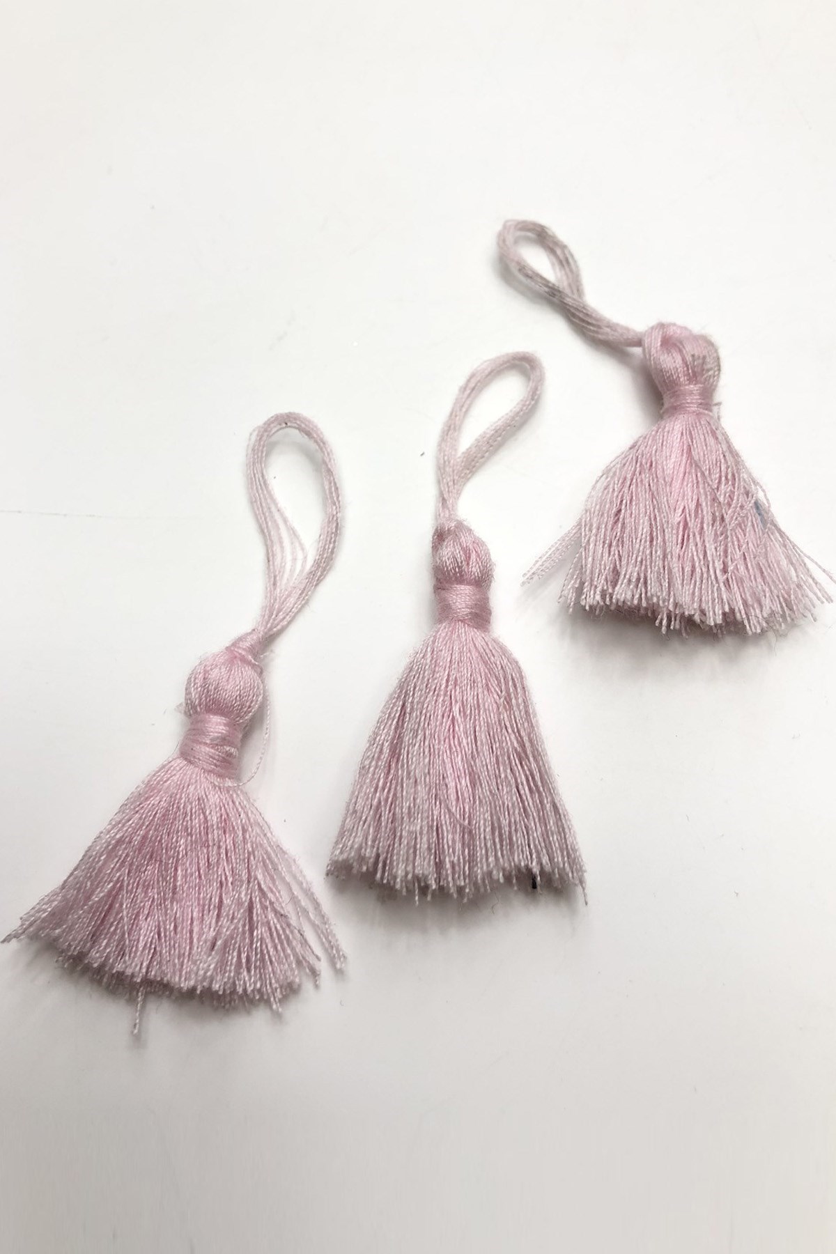 Pembe Pamuk Püskül10 Adet 4 cm