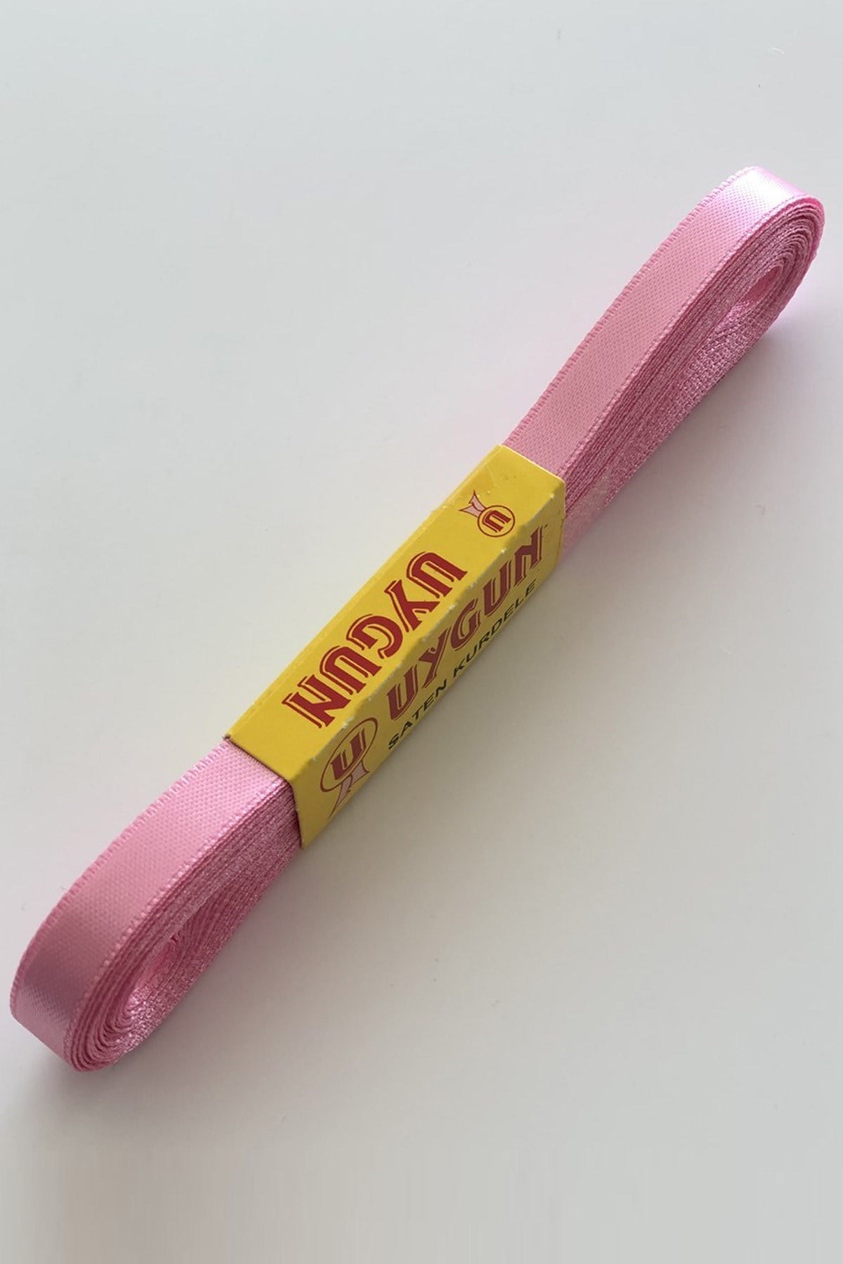 Pembe Saten Kurdele 1 cm