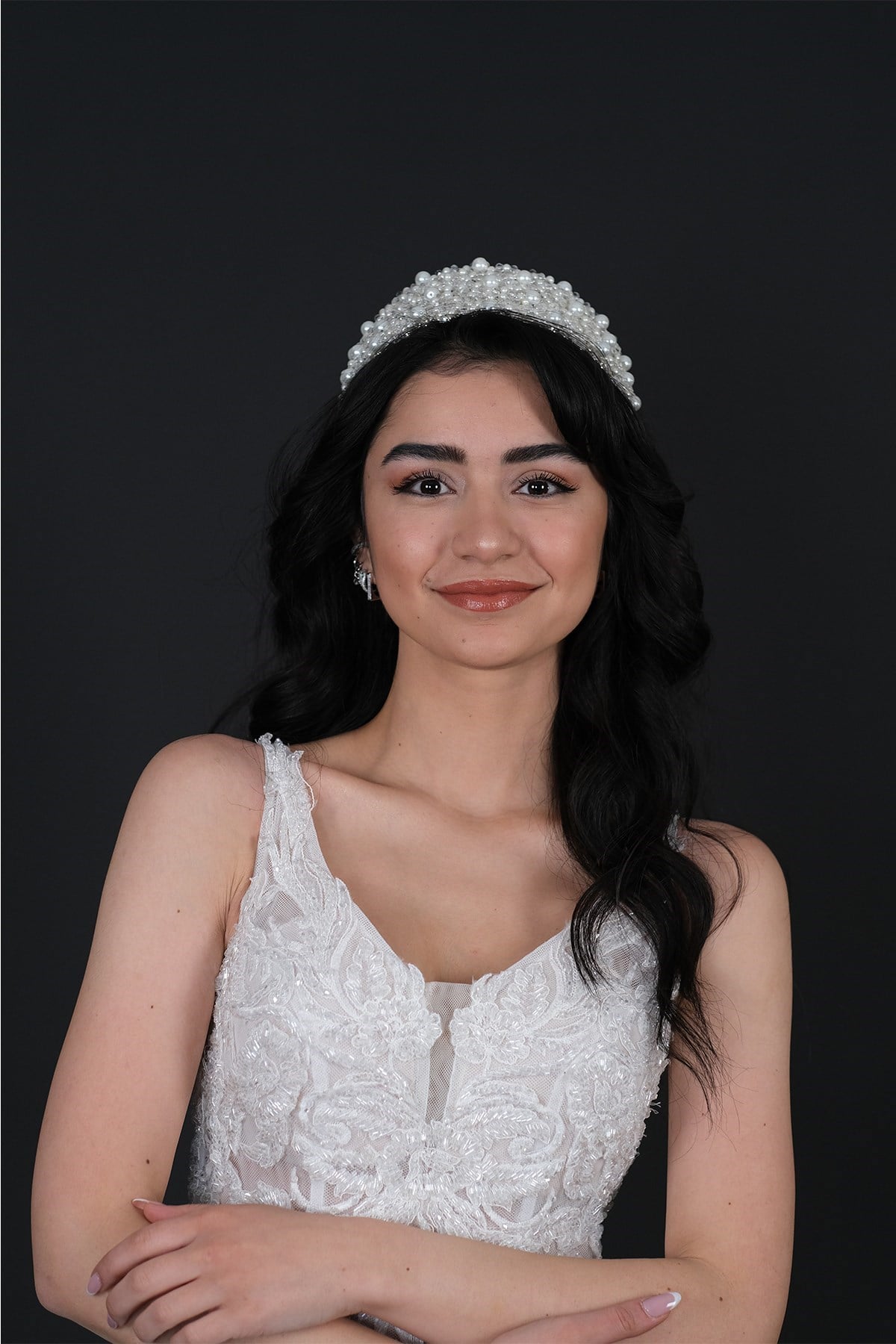 Saç Bandı Gelin Tacı Saç Aksesuarı